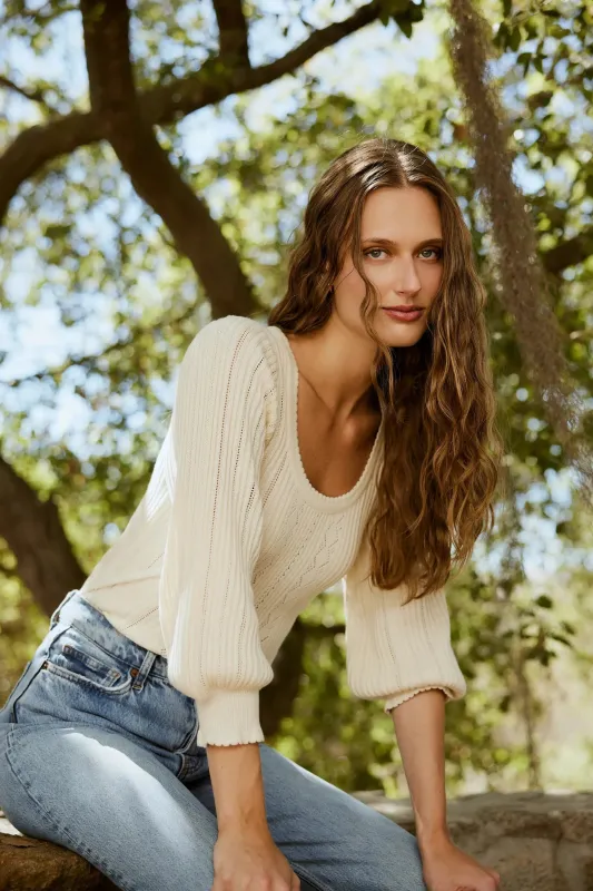Zoe Sweater | Ivory sold by Cleobella
