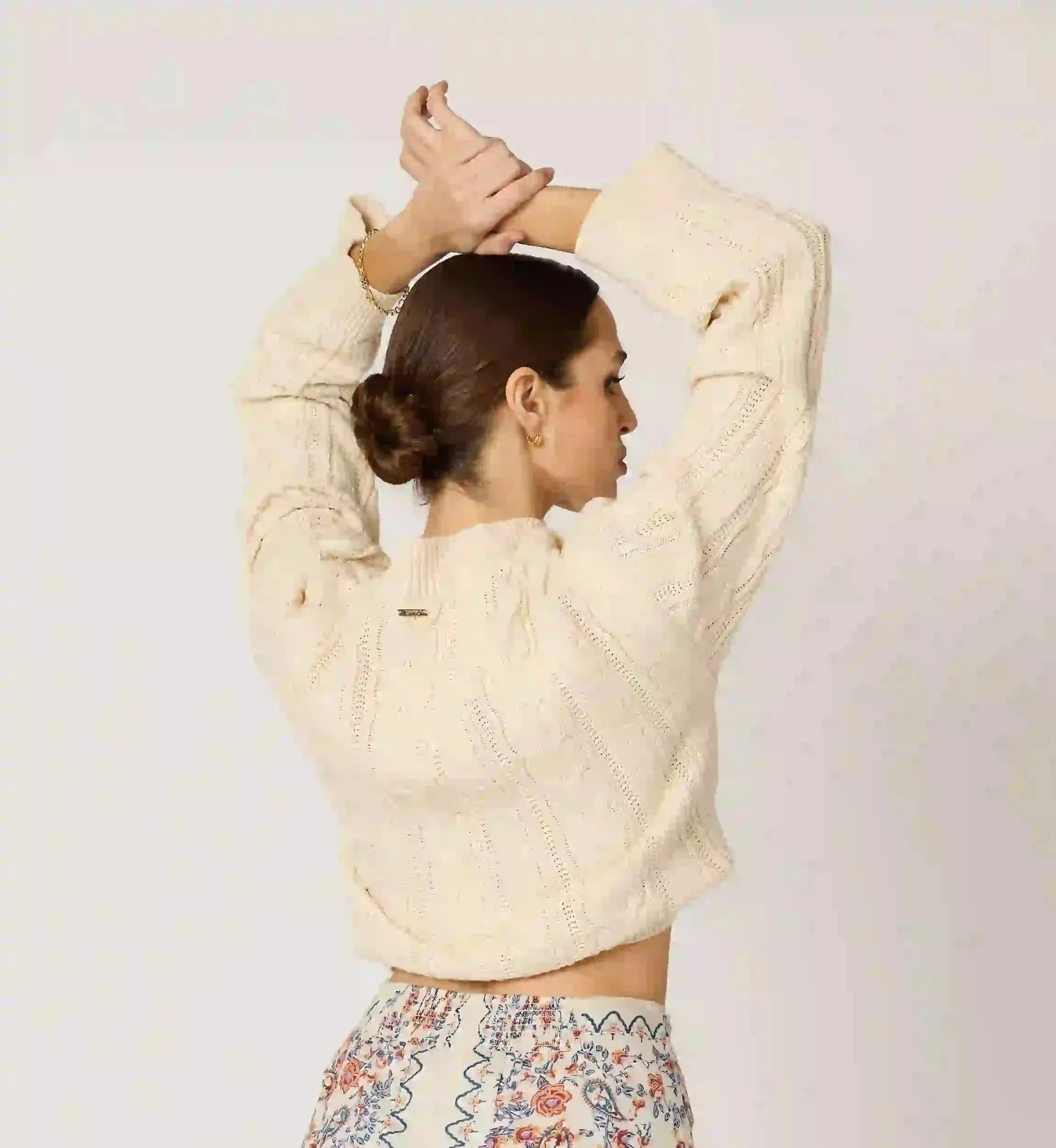 Janie Sweater | Ivory sold by Cleobella product image thumbnail 3