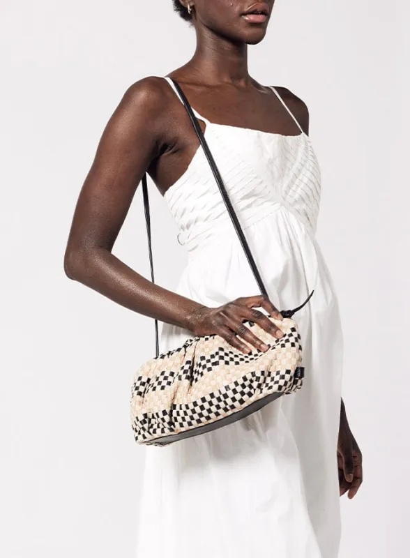 Gigi Woven Crossbody | Black Multi sold by Cleobella