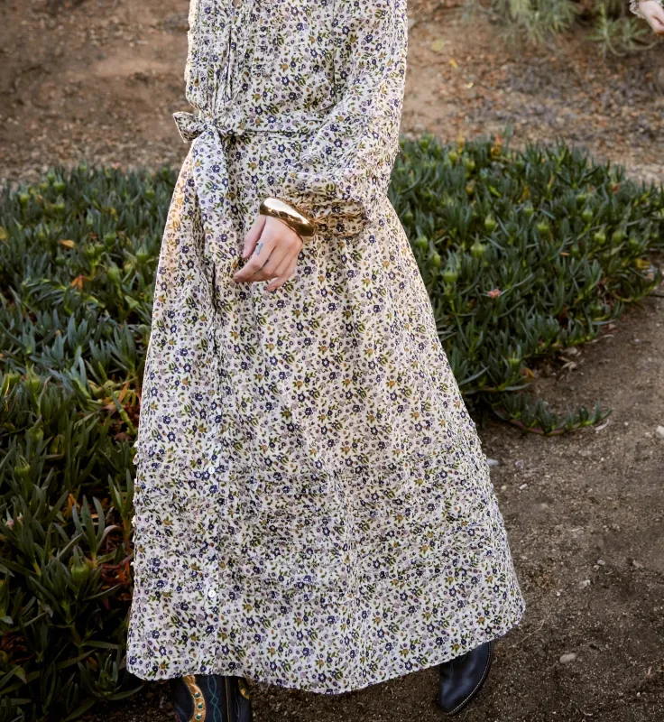 Melinda Midi Dress | Eloisa Floral sold by Cleobella