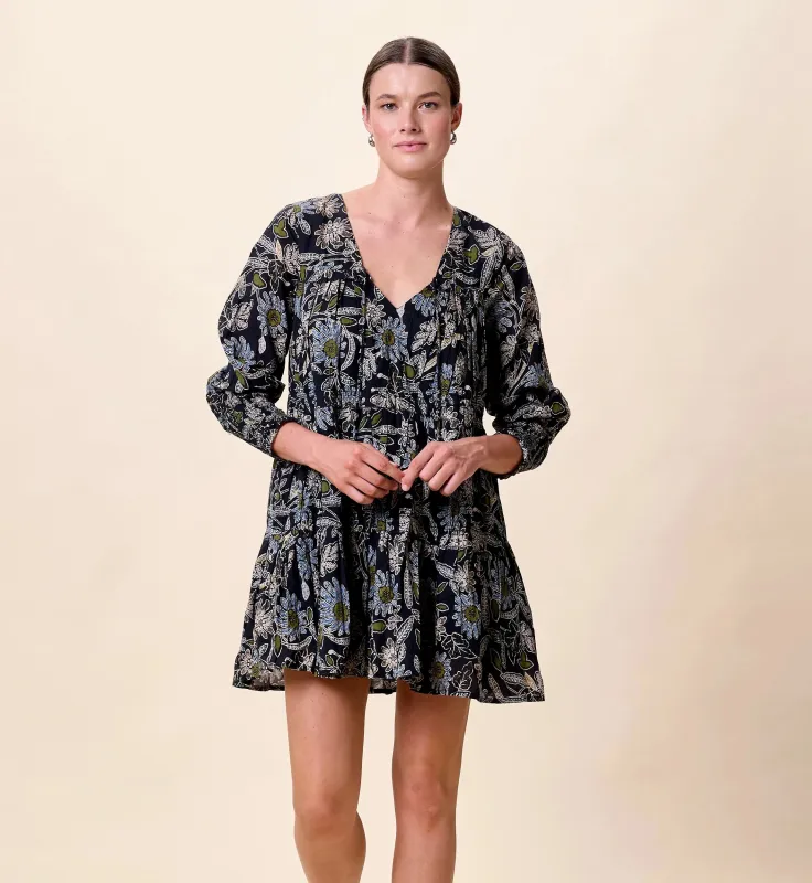 Raquel Mini Dress | Dark Magnolia sold by Cleobella