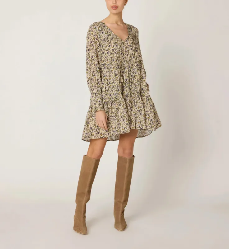 Raquel Mini Dress | Eloisa Floral sold by Cleobella