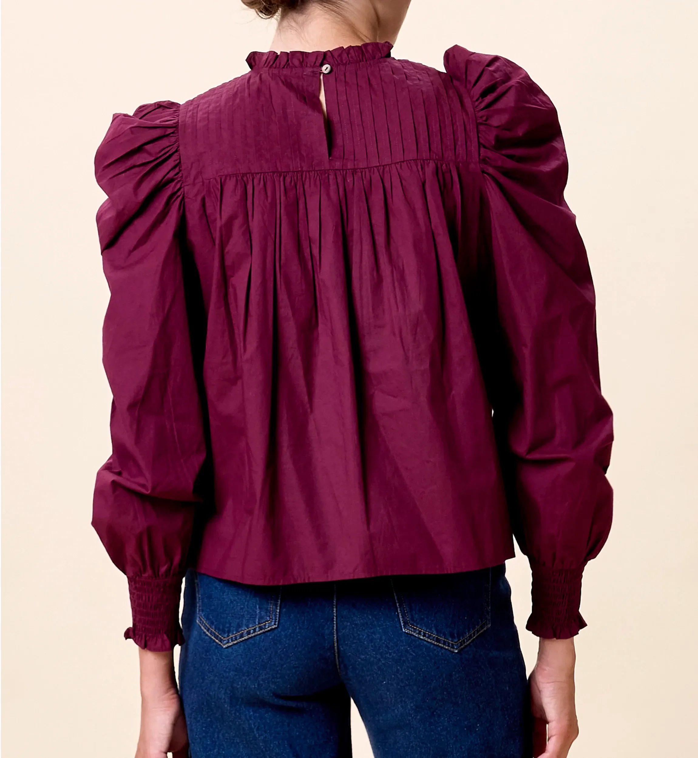 Irina Blouse | Zinfandel sold by Cleobella product image thumbnail 2
