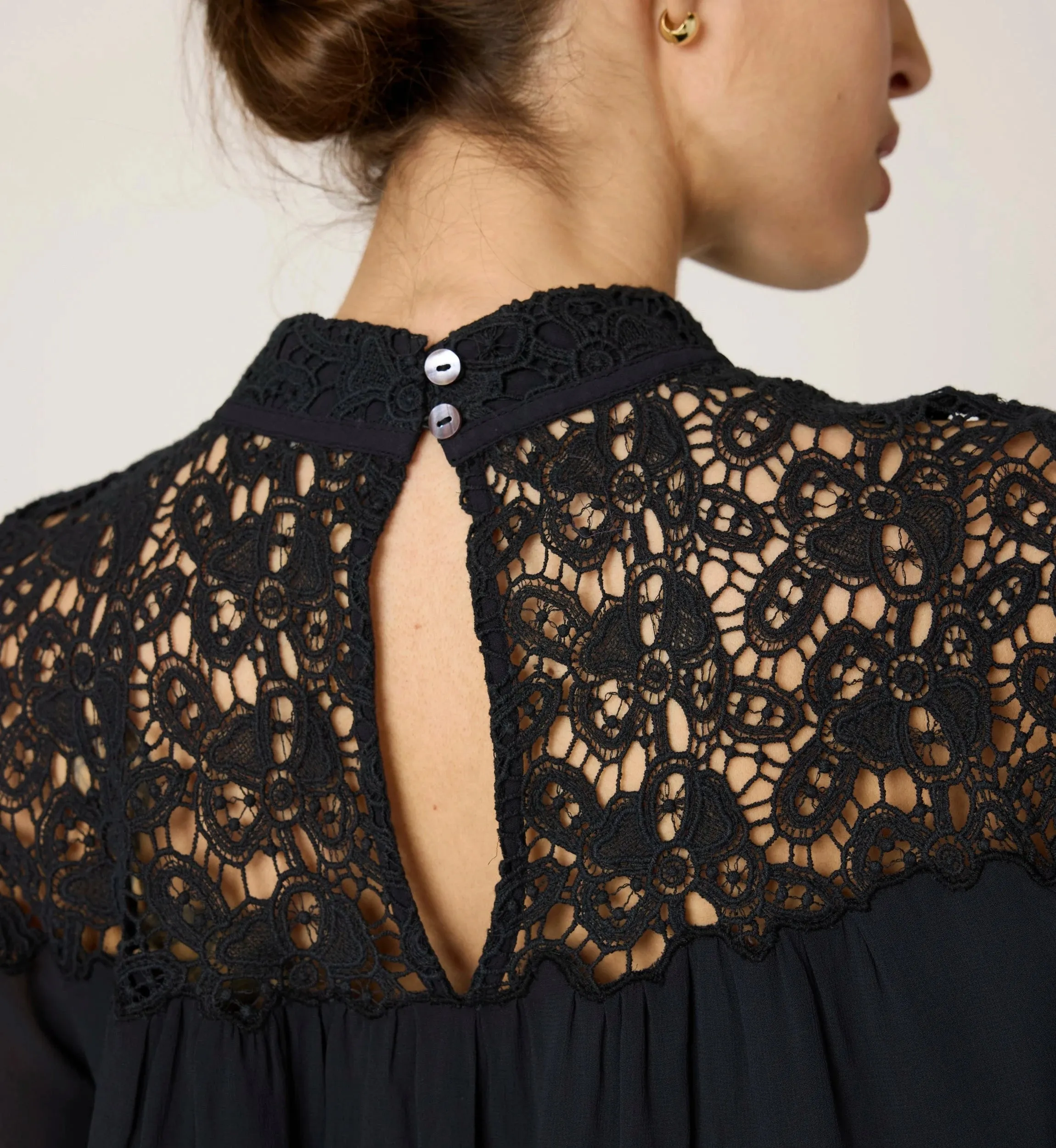 Eloise Blouse | Black sold by Cleobella product image thumbnail 3