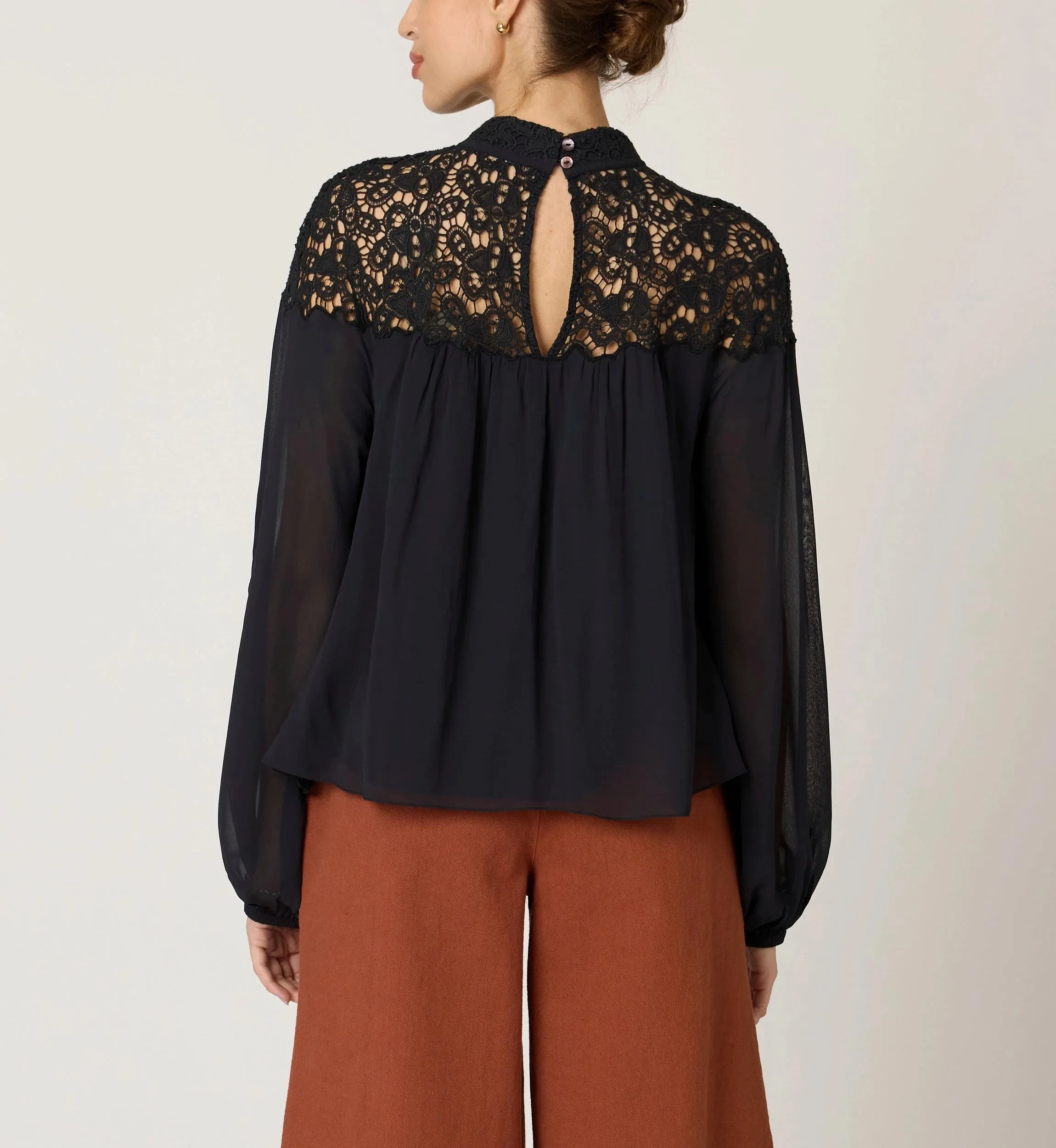 Eloise Blouse | Black sold by Cleobella product image thumbnail 2
