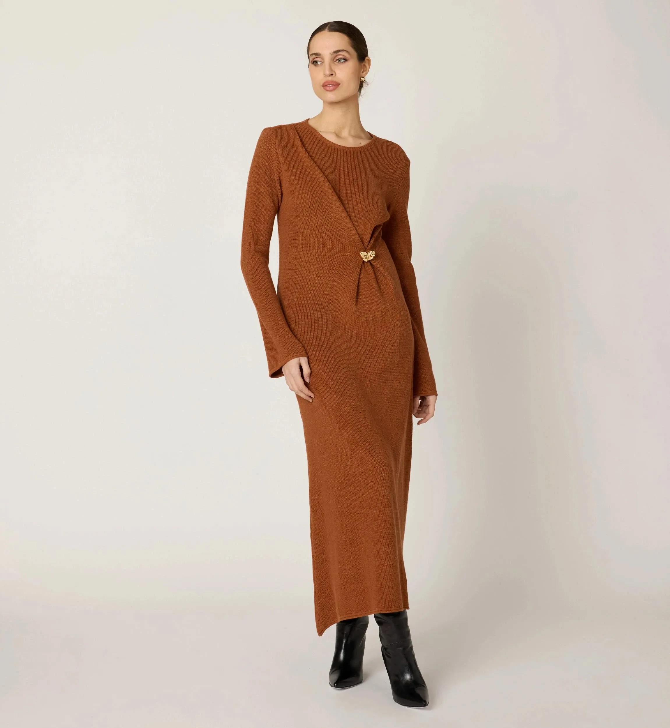Hjarta Midi Dress | Clay sold by Cleobella product image thumbnail 2