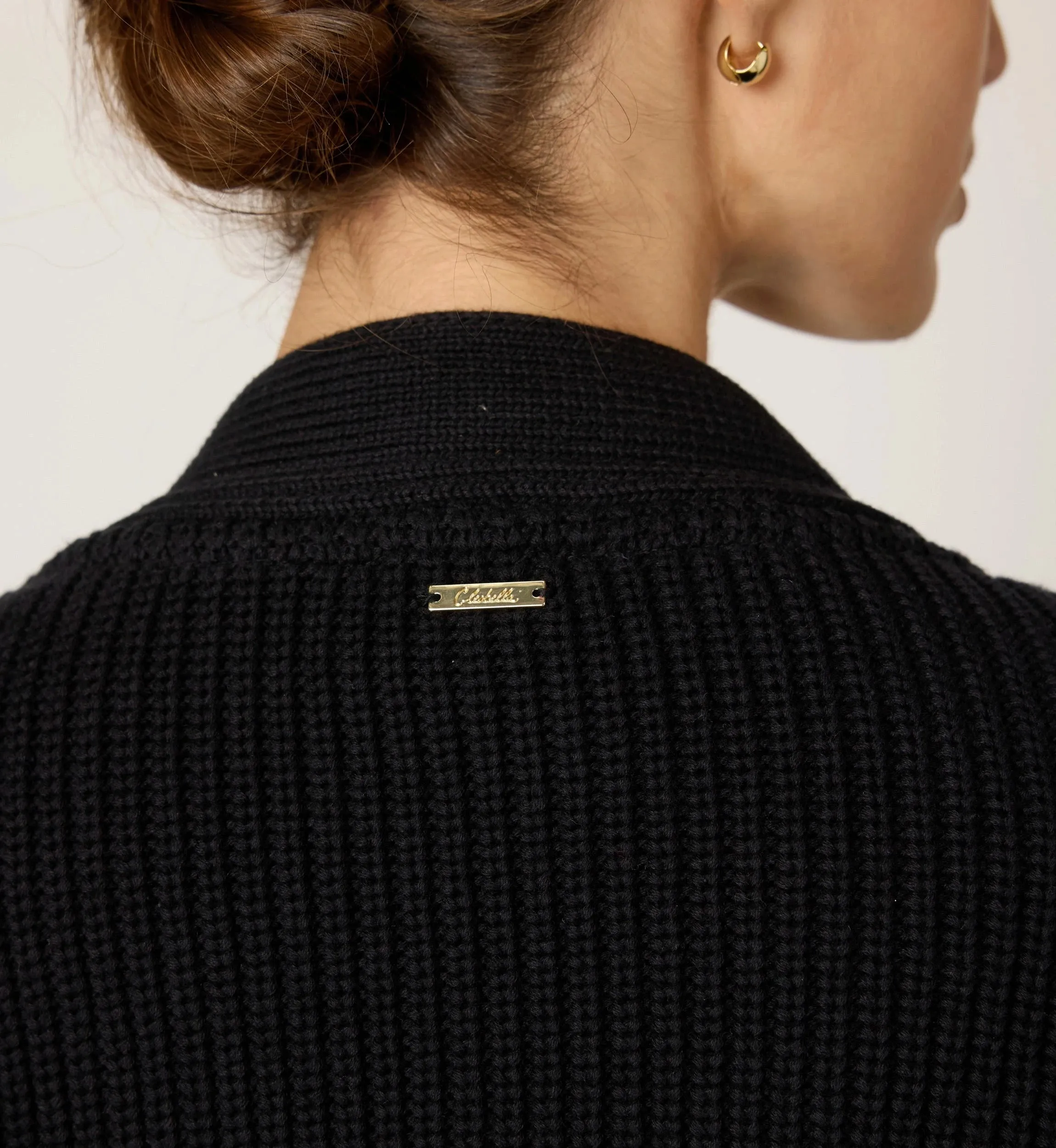 Heart Sweater Cardigan | Black sold by Cleobella product image thumbnail 4