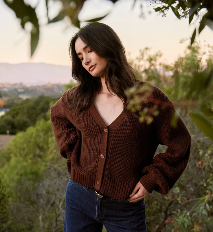 Addison Cardigan | Cocoa sold by Cleobella