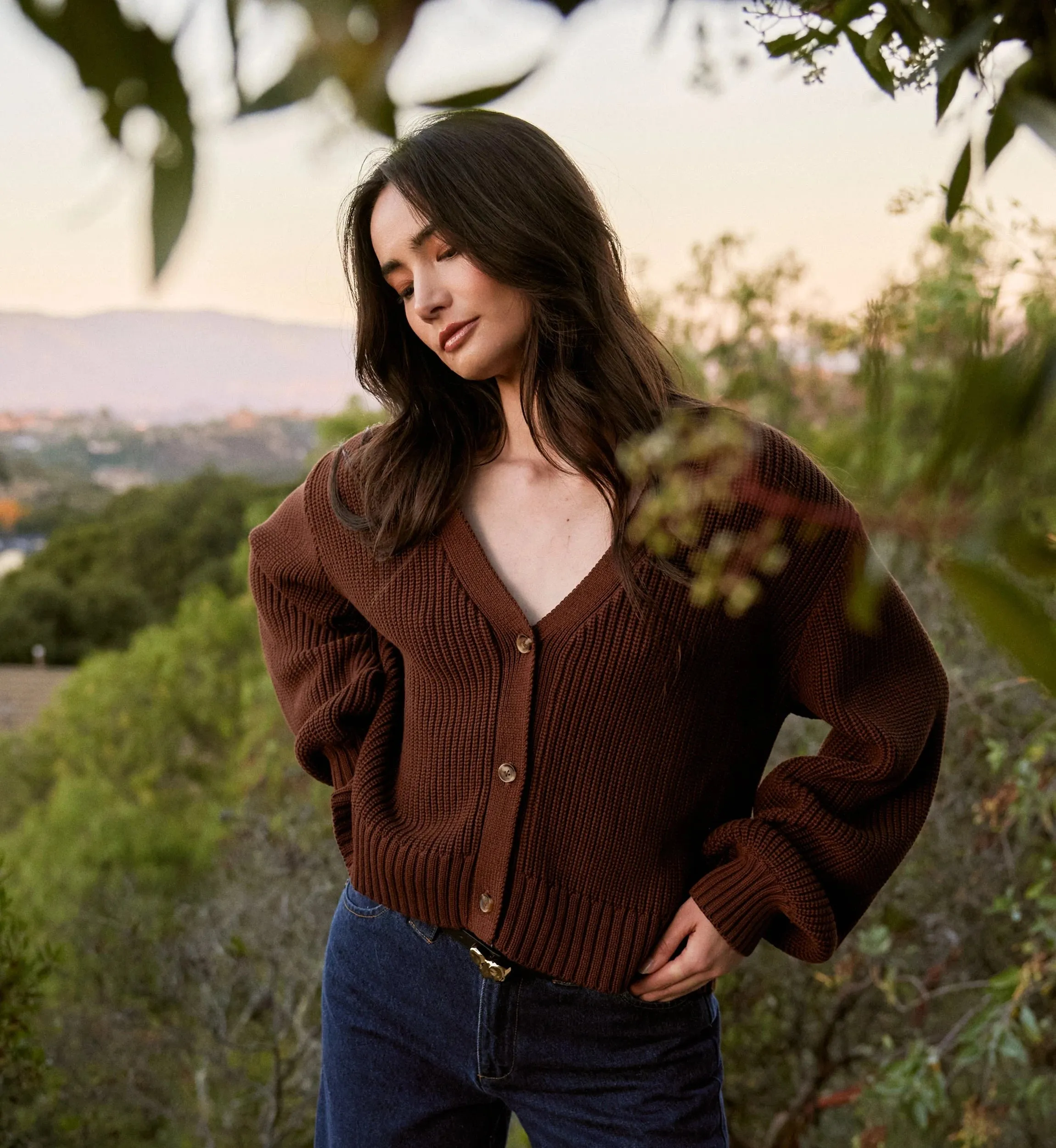 Addison Cardigan | Cocoa sold by Cleobella