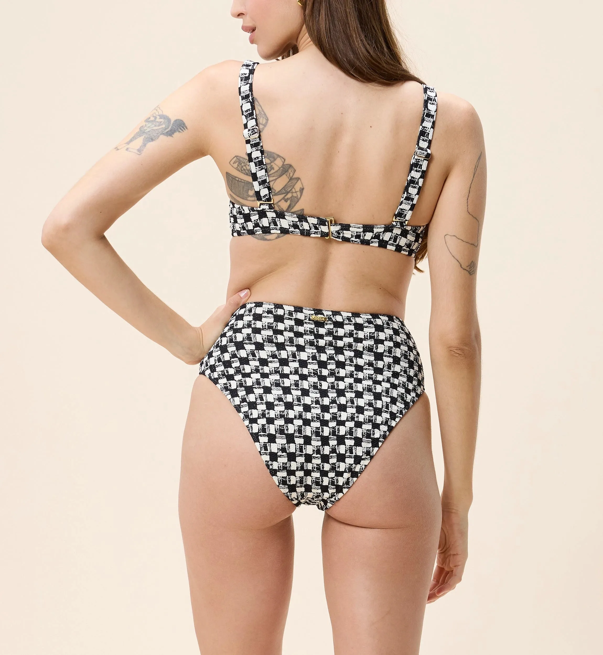 Beckett Top | Ivory/Black sold by Cleobella product image thumbnail 4