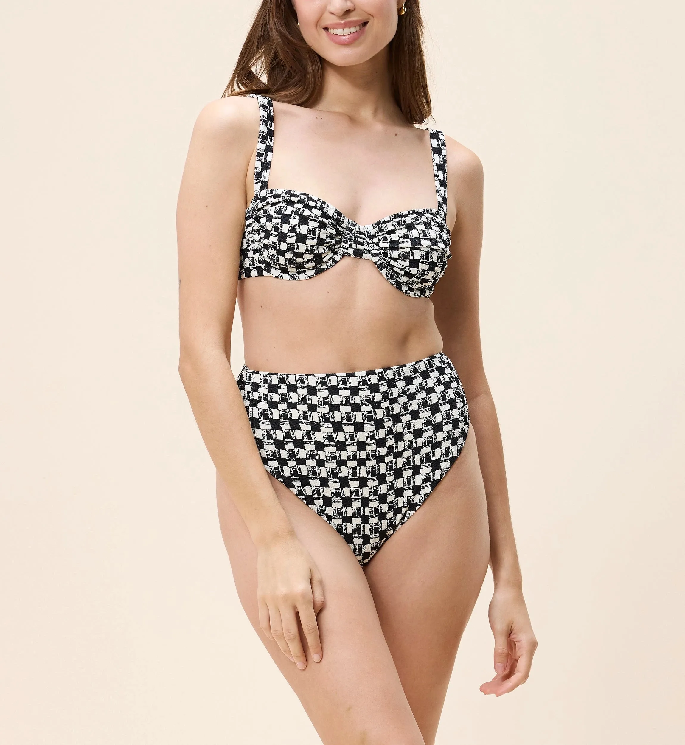 Beckett Top | Ivory/Black sold by Cleobella product image thumbnail 3