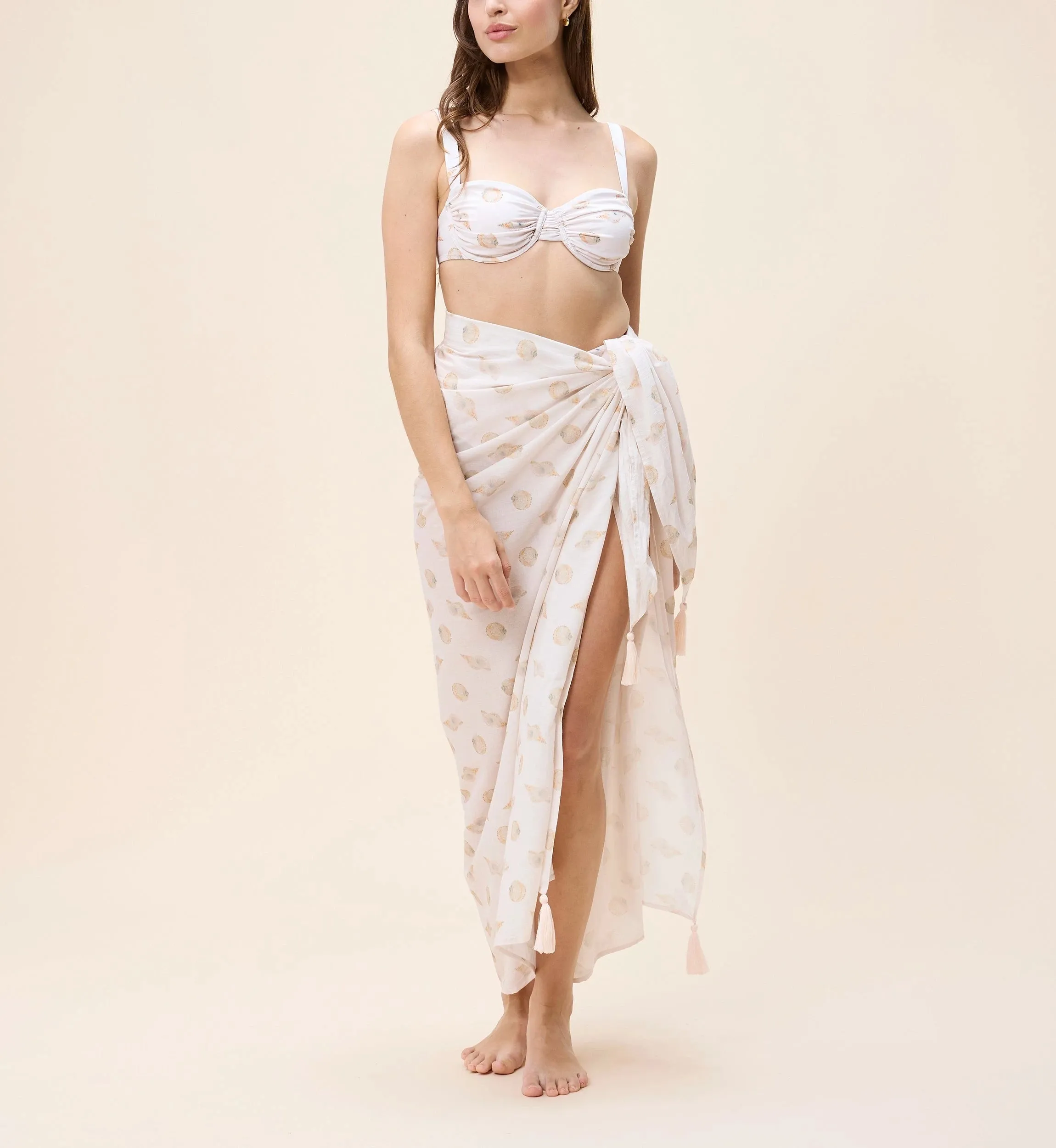Destiny Sarong | Ditsy Shell sold by Cleobella