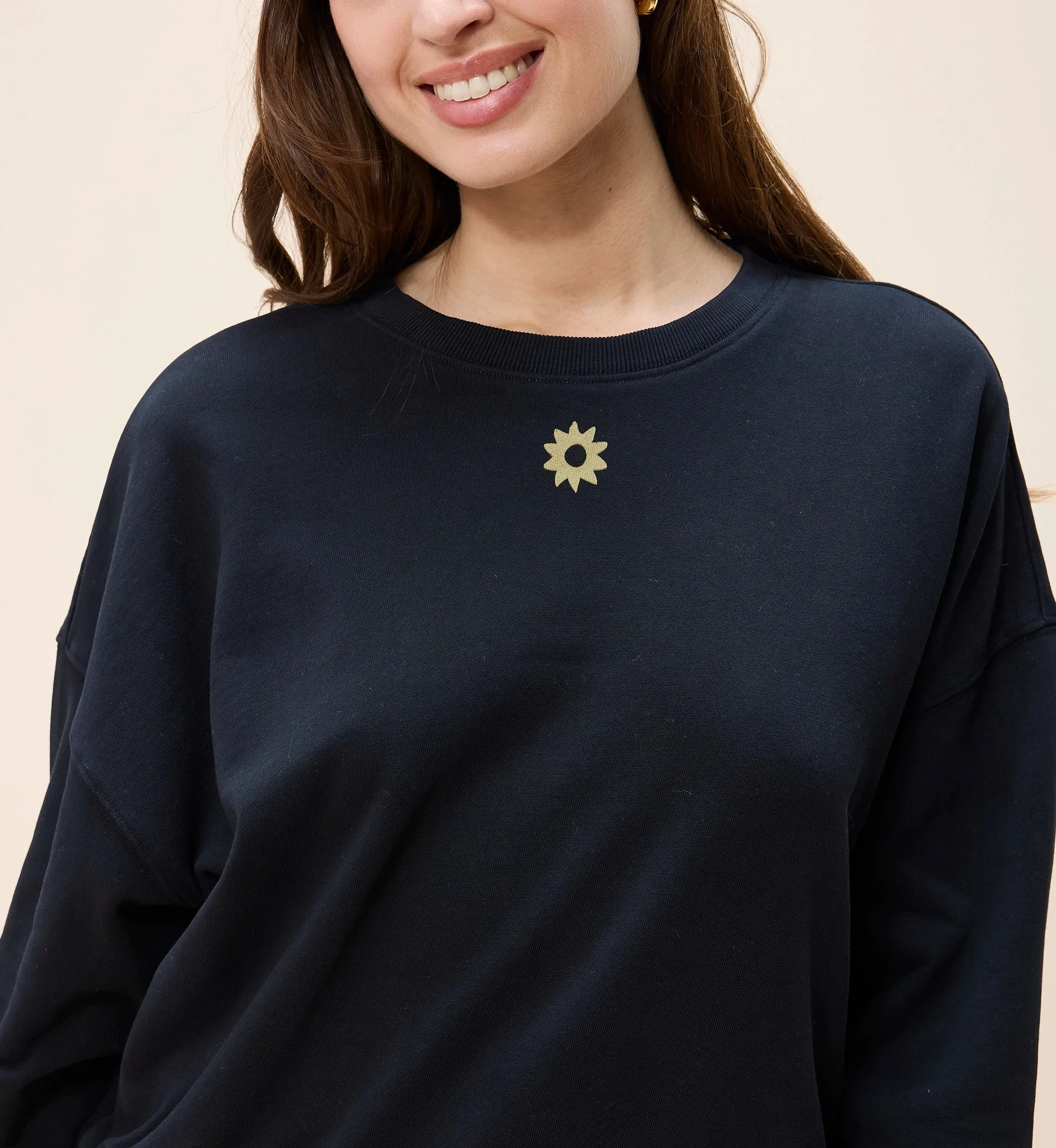 Anaia Sweatshirt | Black Motif sold by Cleobella product image thumbnail 4