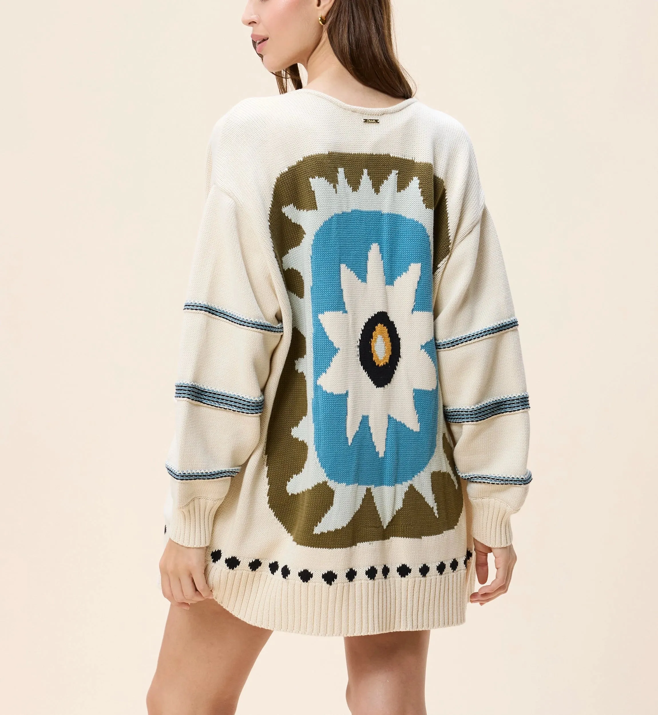 Rumer Sweater | Ivory Multi sold by Cleobella product image thumbnail 2