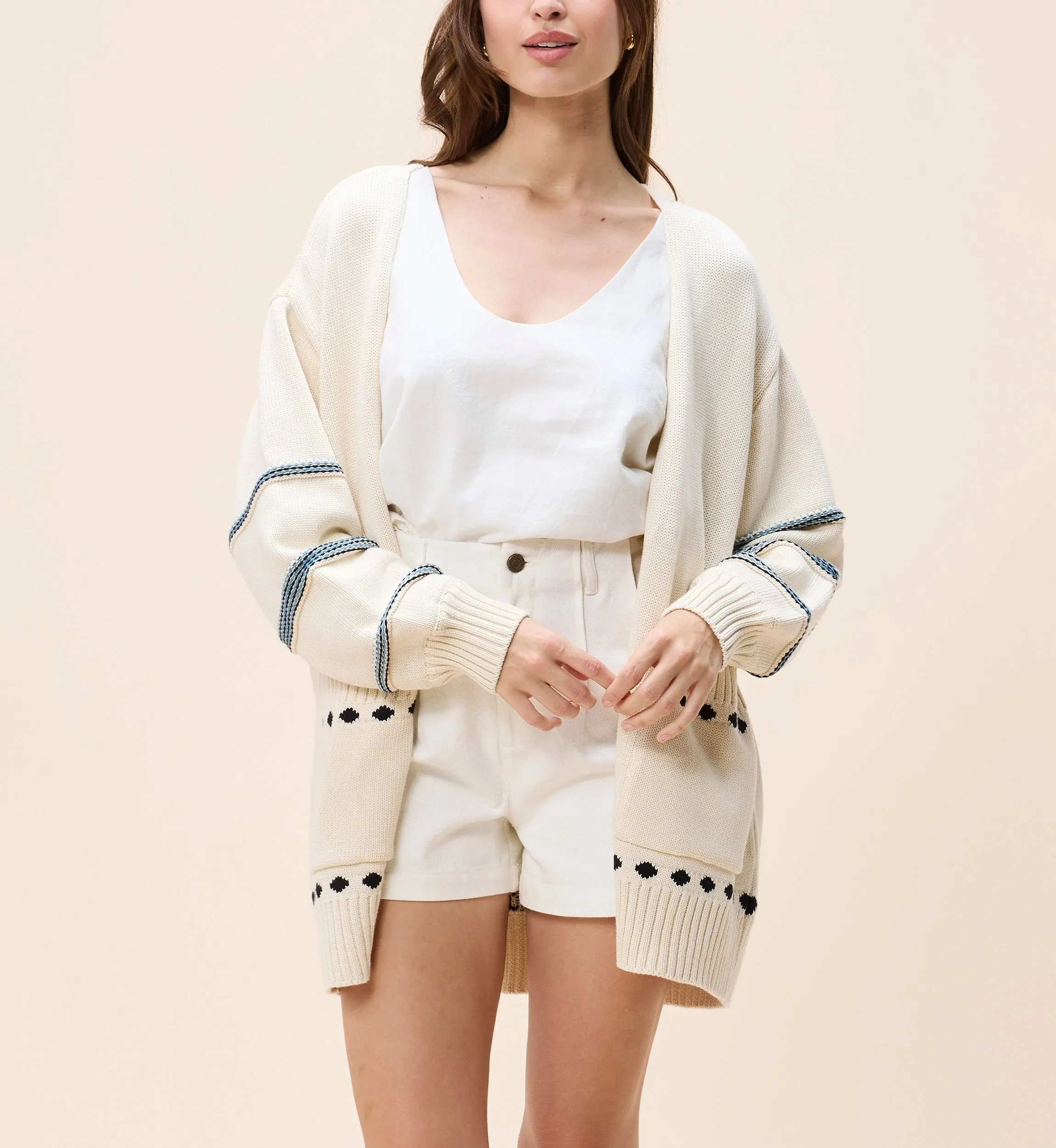 Rumer Sweater | Ivory Multi sold by Cleobella product image thumbnail 3