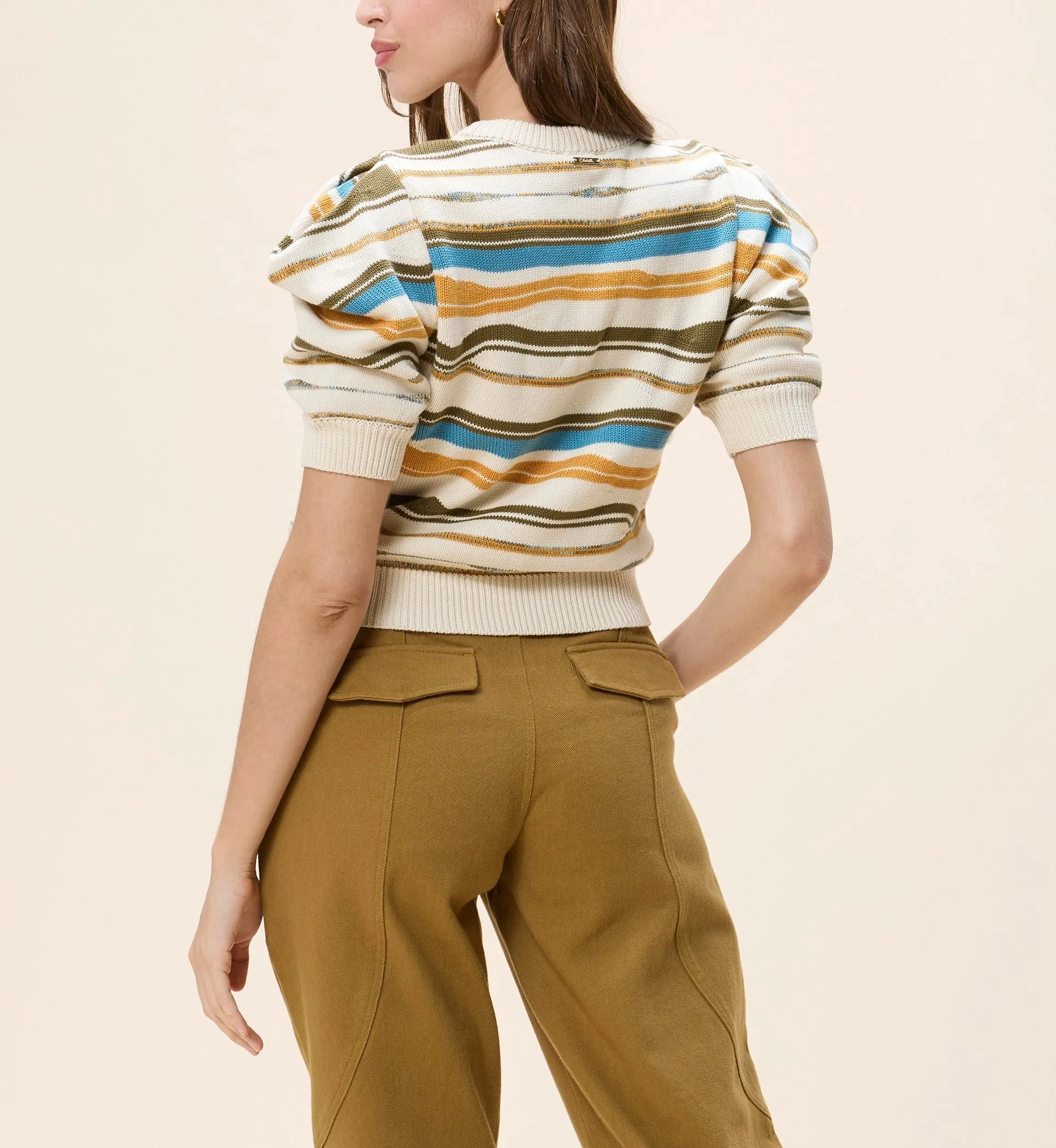 Rei Sweater | Ivory Multi sold by Cleobella product image thumbnail 4