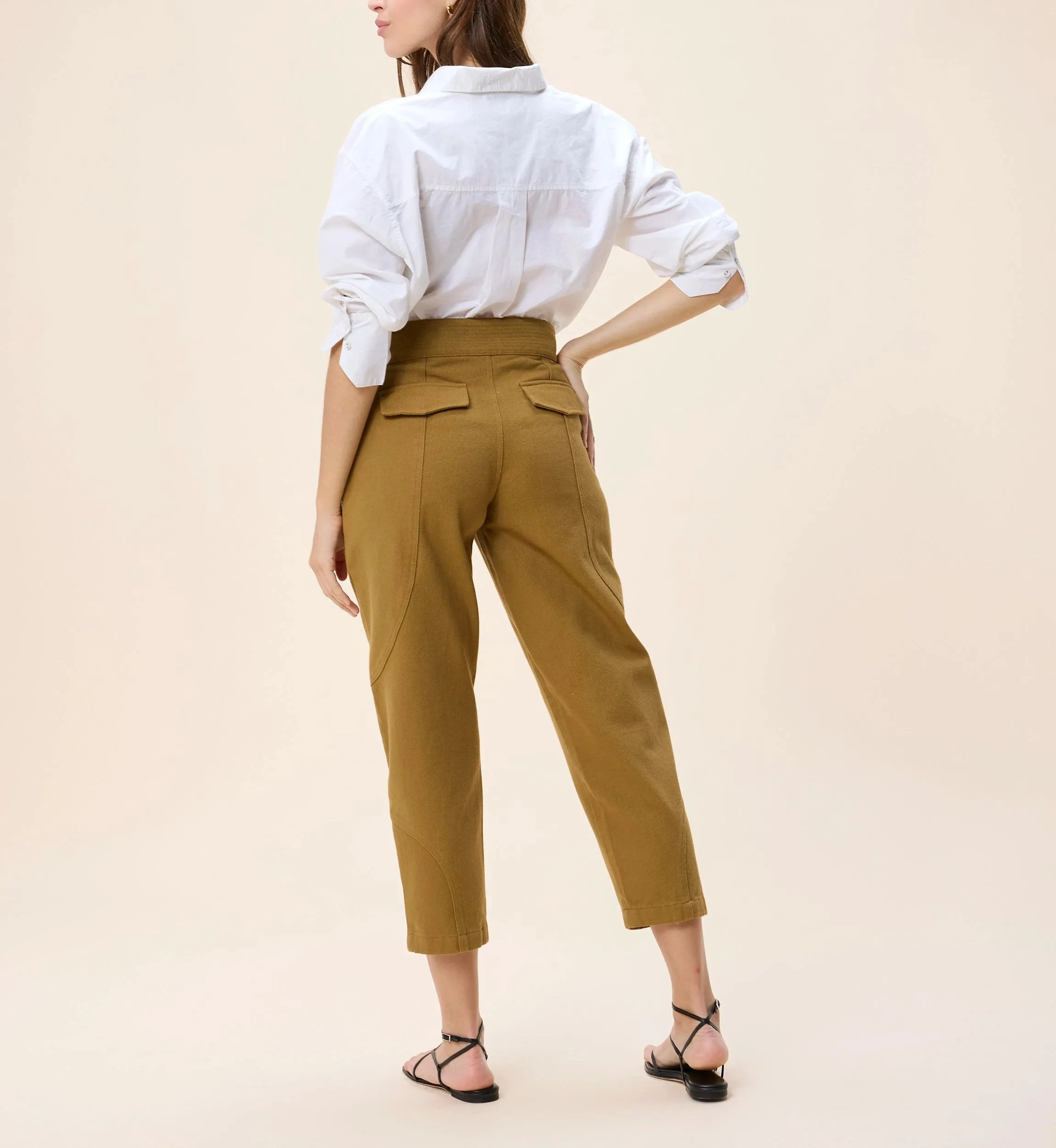 Leo Pant | Dull Gold sold by Cleobella product image thumbnail 4