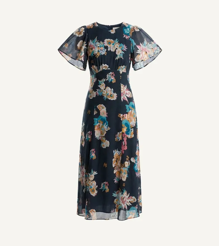 Elan Midi Dress | Vitet Floral sold by Cleobella