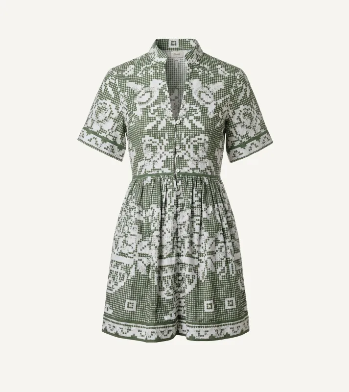 Starling Mini Dress | Verdant Flight sold by Cleobella