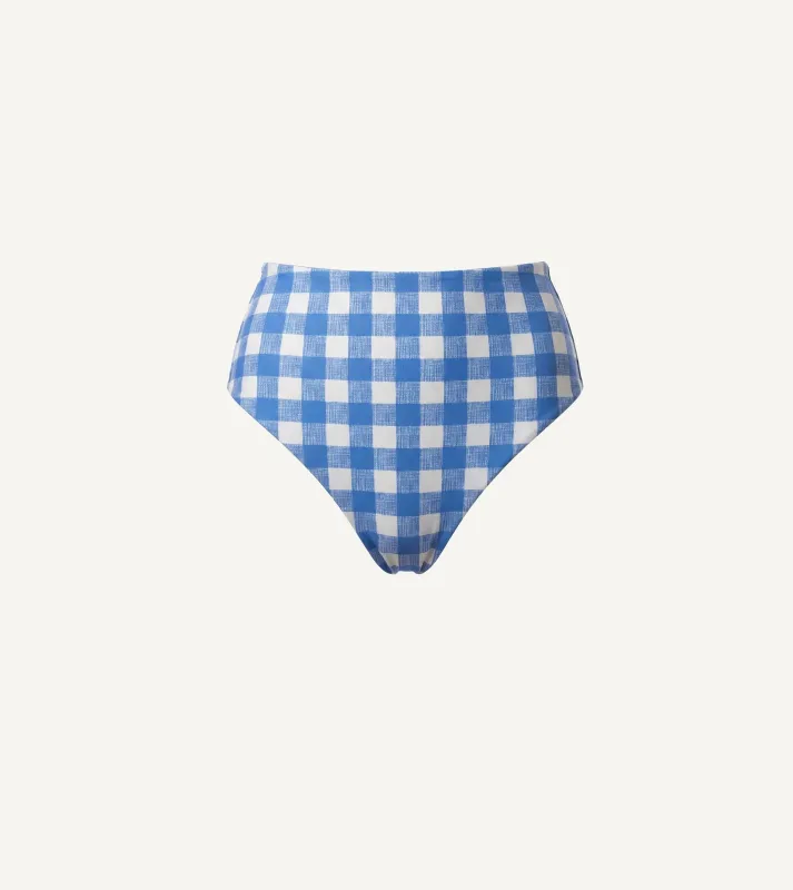 Kimber Bottom | Blue Bonnet Gingham sold by Cleobella