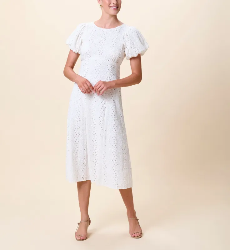 Leslie Midi Dress | Ivory sold by Cleobella