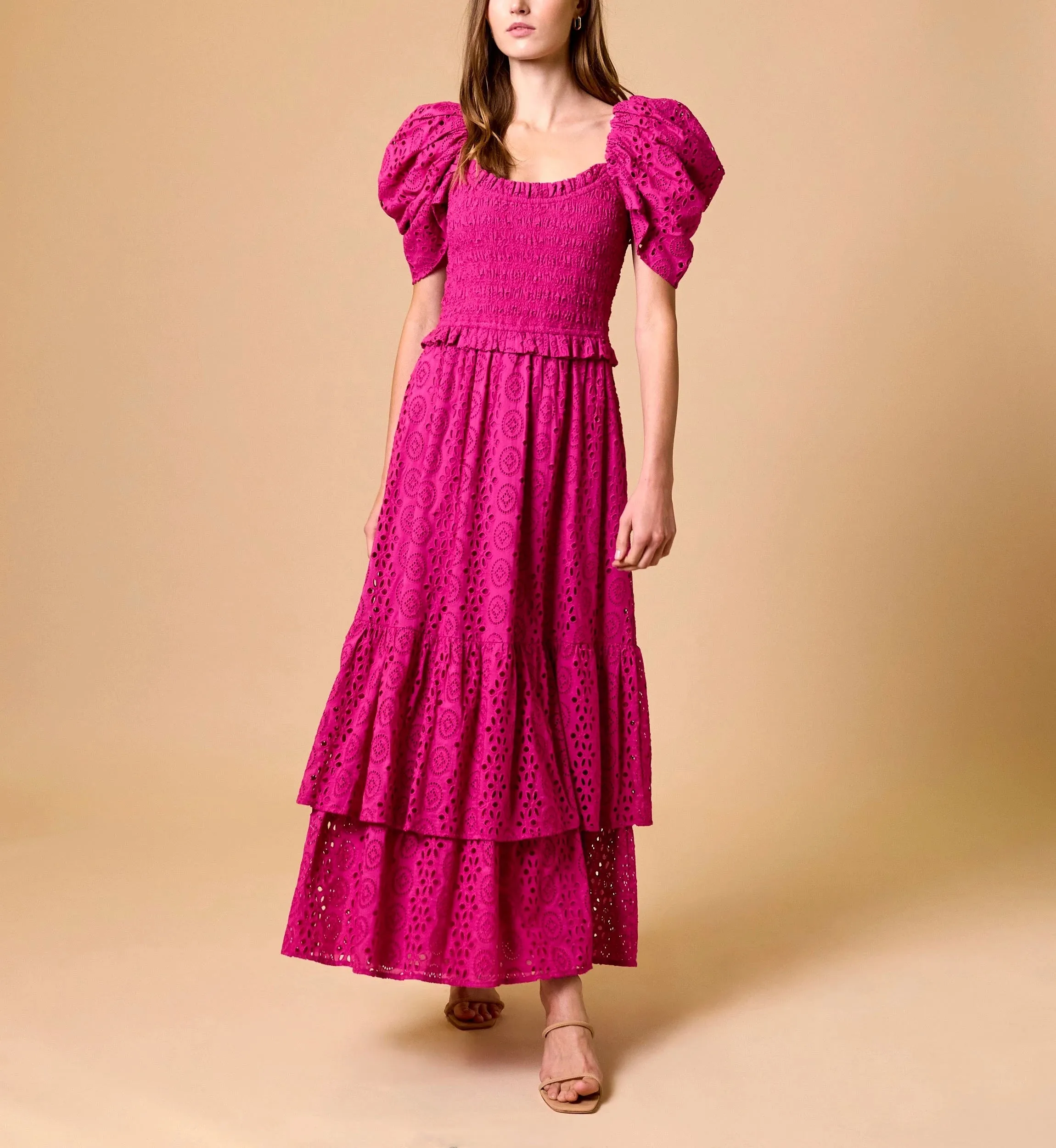 Fay Maxi Dress | Fuschia sold by Cleobella product image thumbnail 4