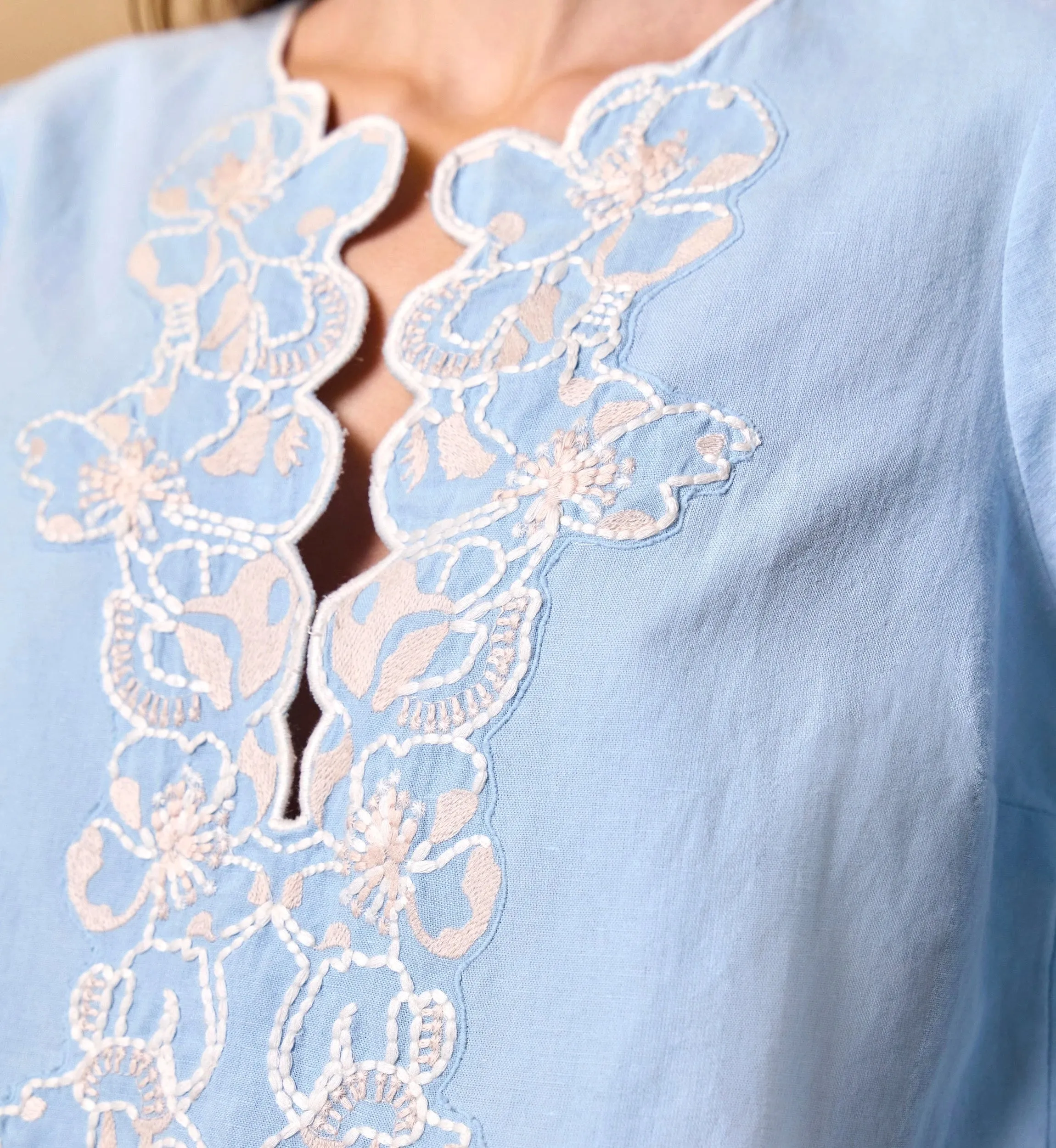 Manon Blouse | Glacier Lake sold by Cleobella product image thumbnail 2