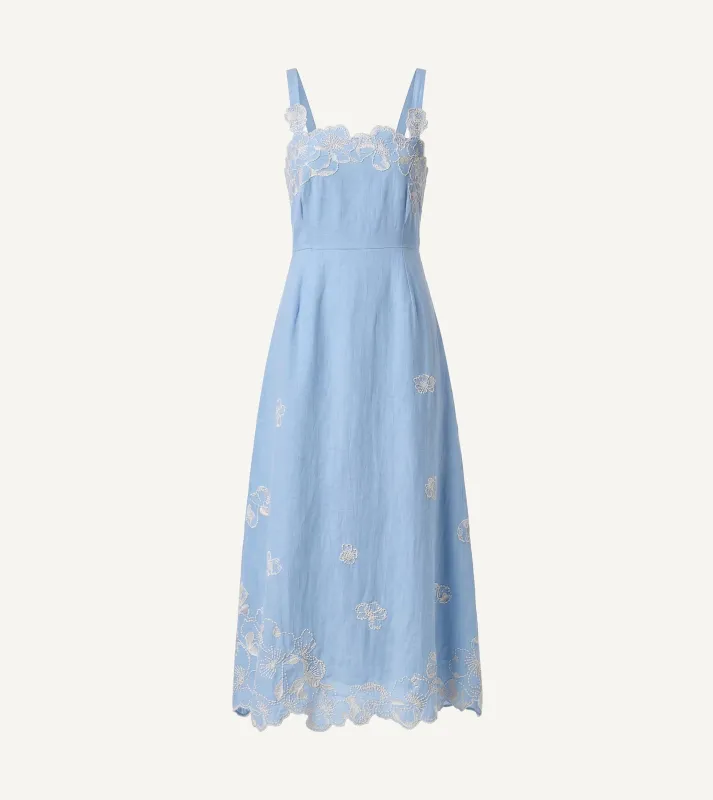 Marceline Midi Dress | Glacier Lake made by Cleobella