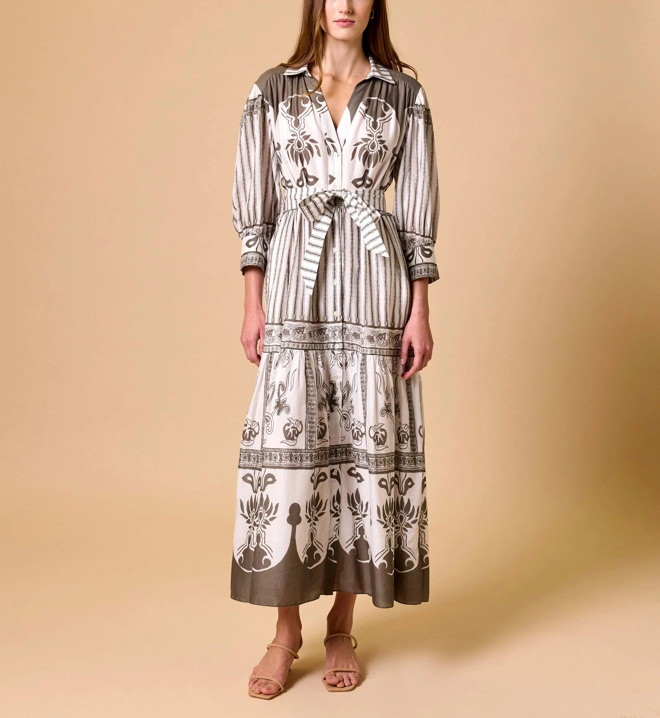 Tavia Ankle Dress | Sable sold by Cleobella product image thumbnail 2