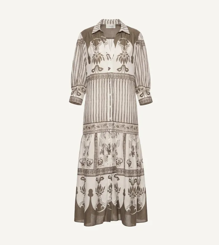 Tavia Ankle Dress | Sable made by Cleobella