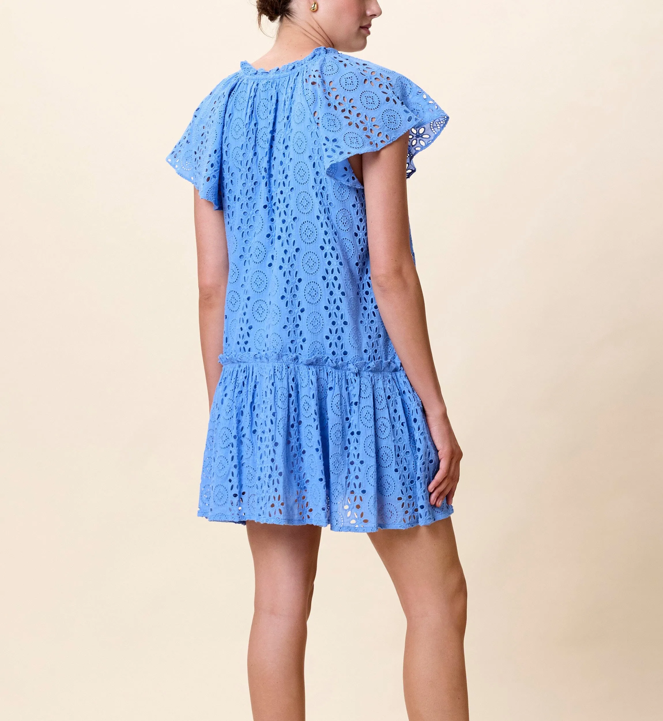 Lydia Mini Dress | Blue Bonnet sold by Cleobella product image thumbnail 5