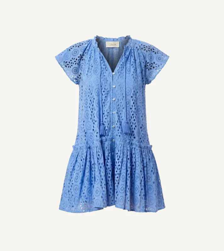 Lydia Mini Dress | Blue Bonnet made by Cleobella
