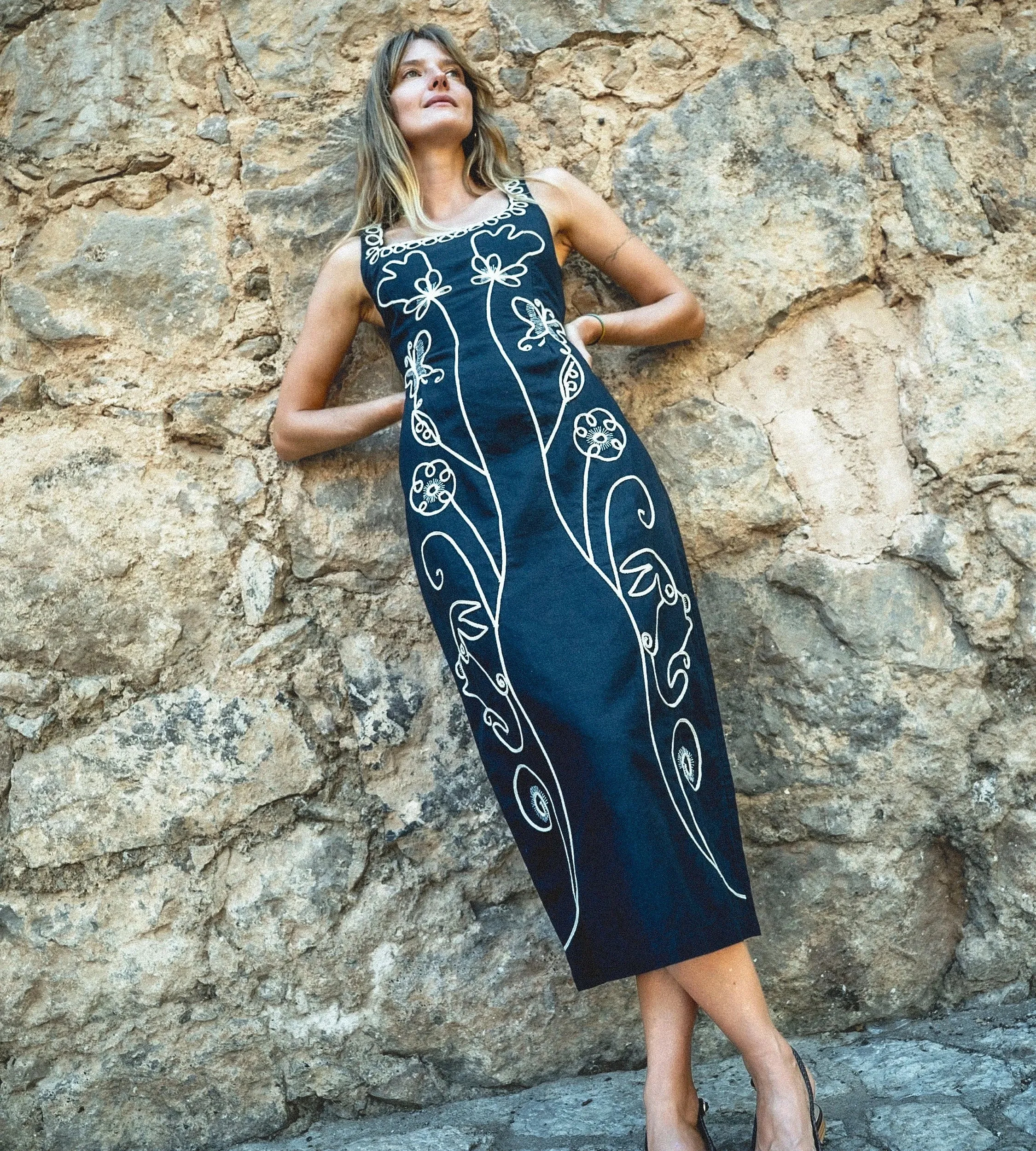 Ruxandra Midi Dress | Black sold by Cleobella product image thumbnail 4