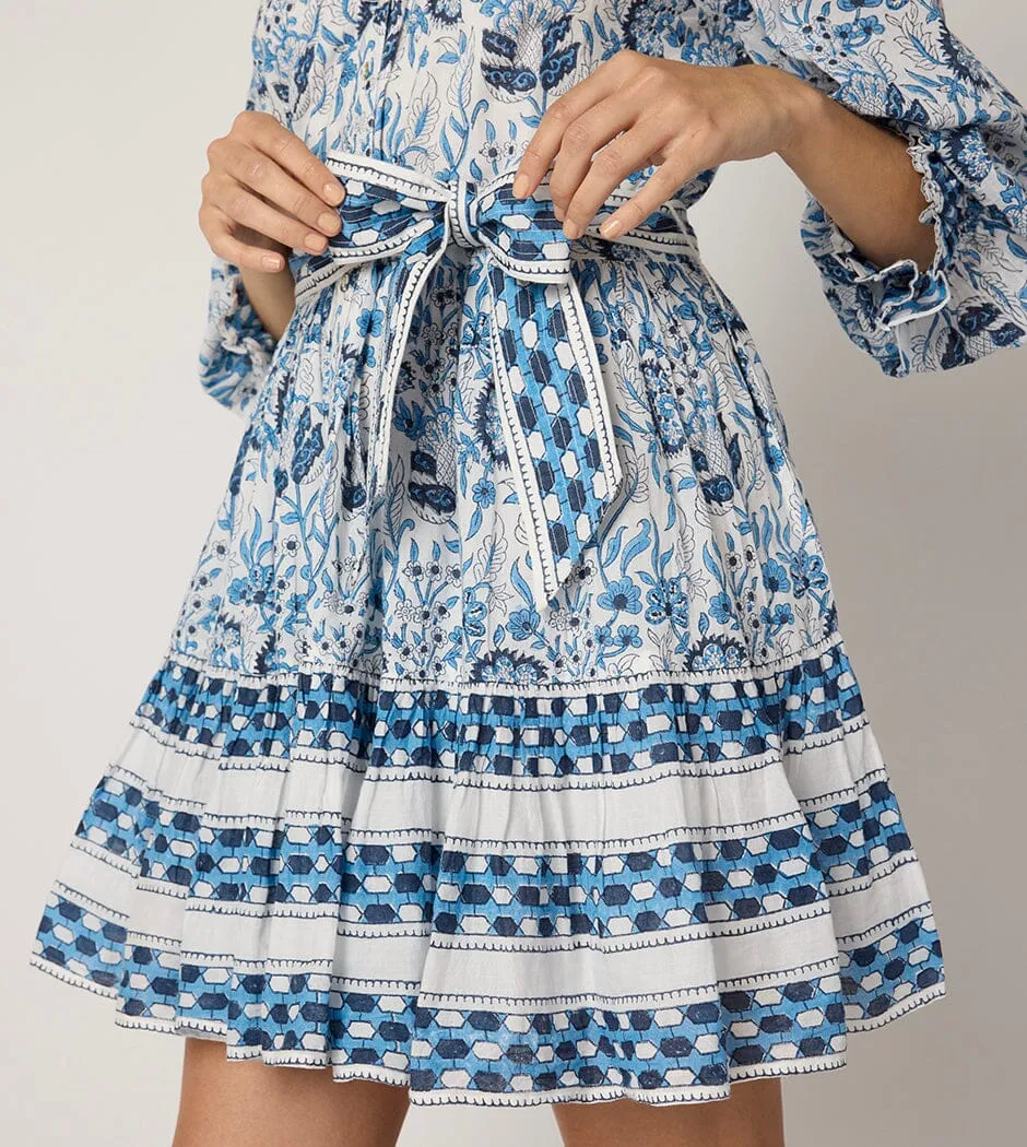 Lotte Mini Dress | Vintage Blue sold by Cleobella product image thumbnail 5