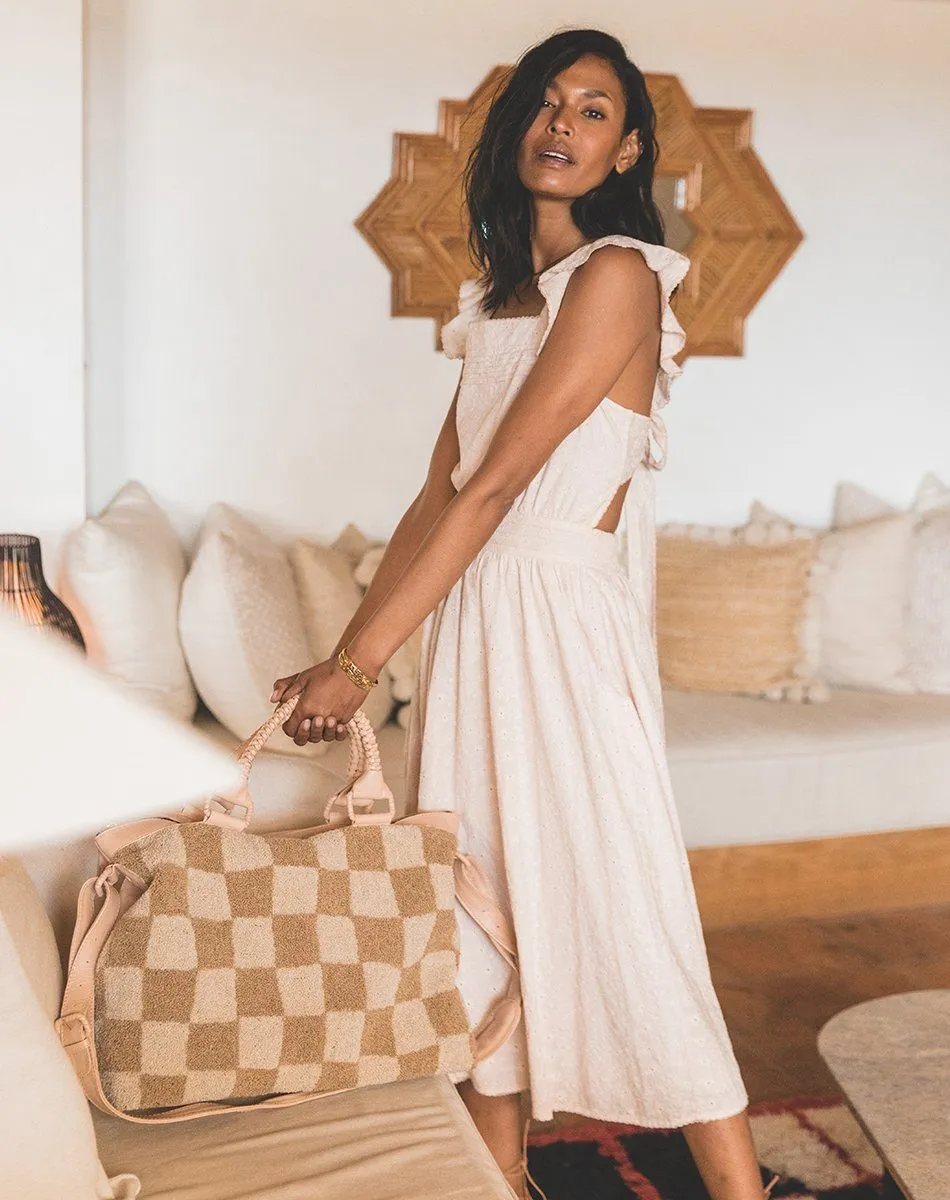 Weekender | Checkered Beige sold by Cleobella product image thumbnail 3