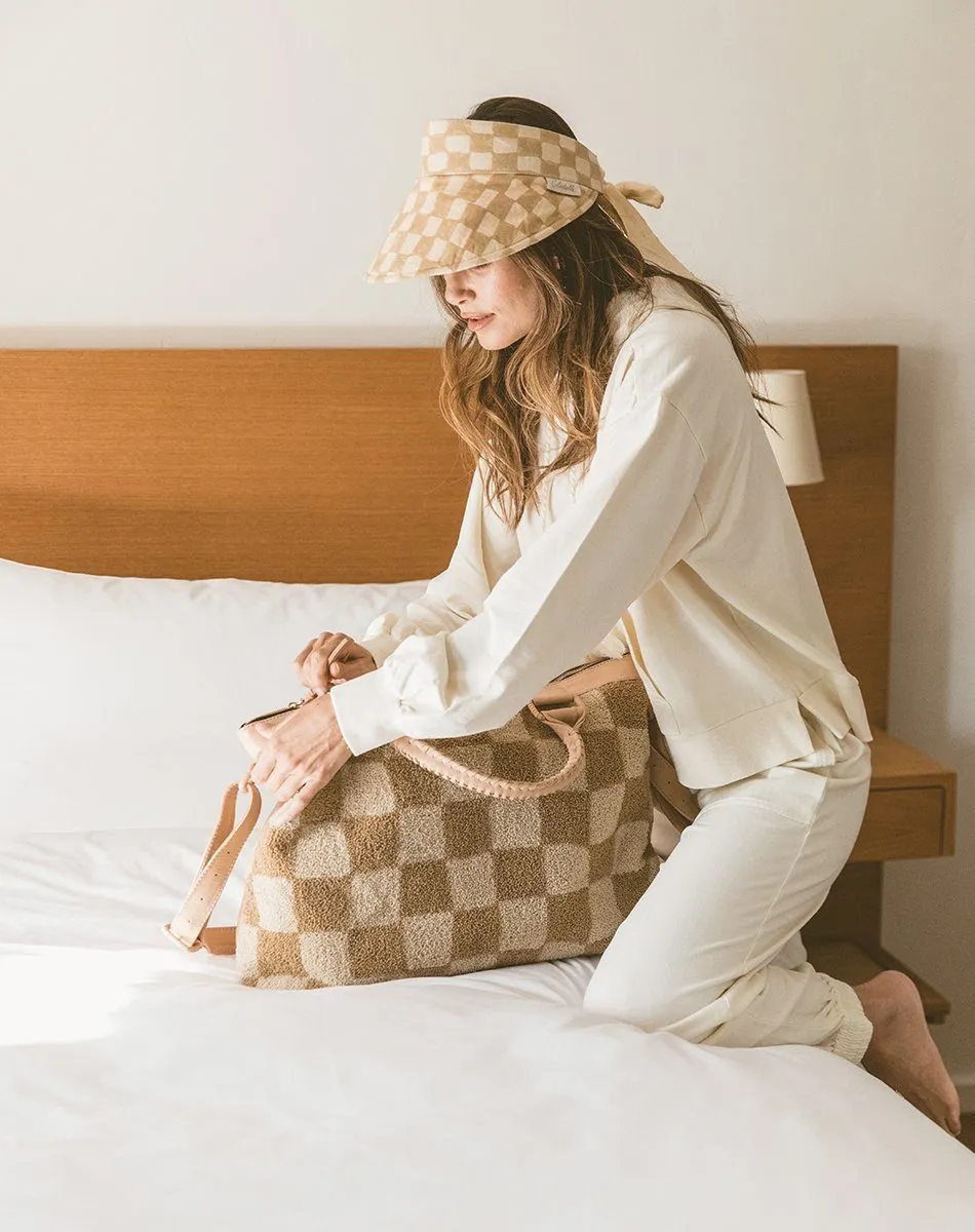 Weekender | Checkered Beige sold by Cleobella product image thumbnail 4