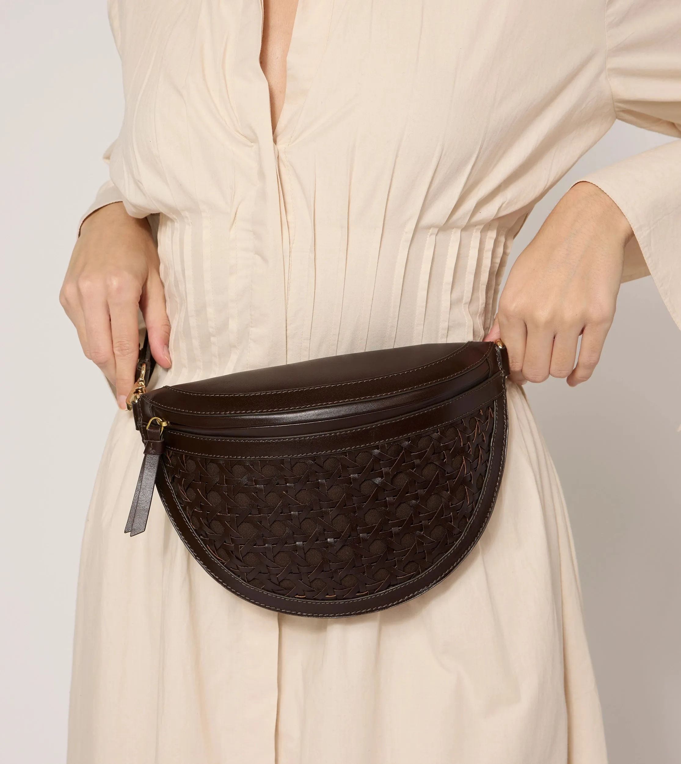 Dewitt Weave Crossbody | Brown sold by Cleobella product image thumbnail 5