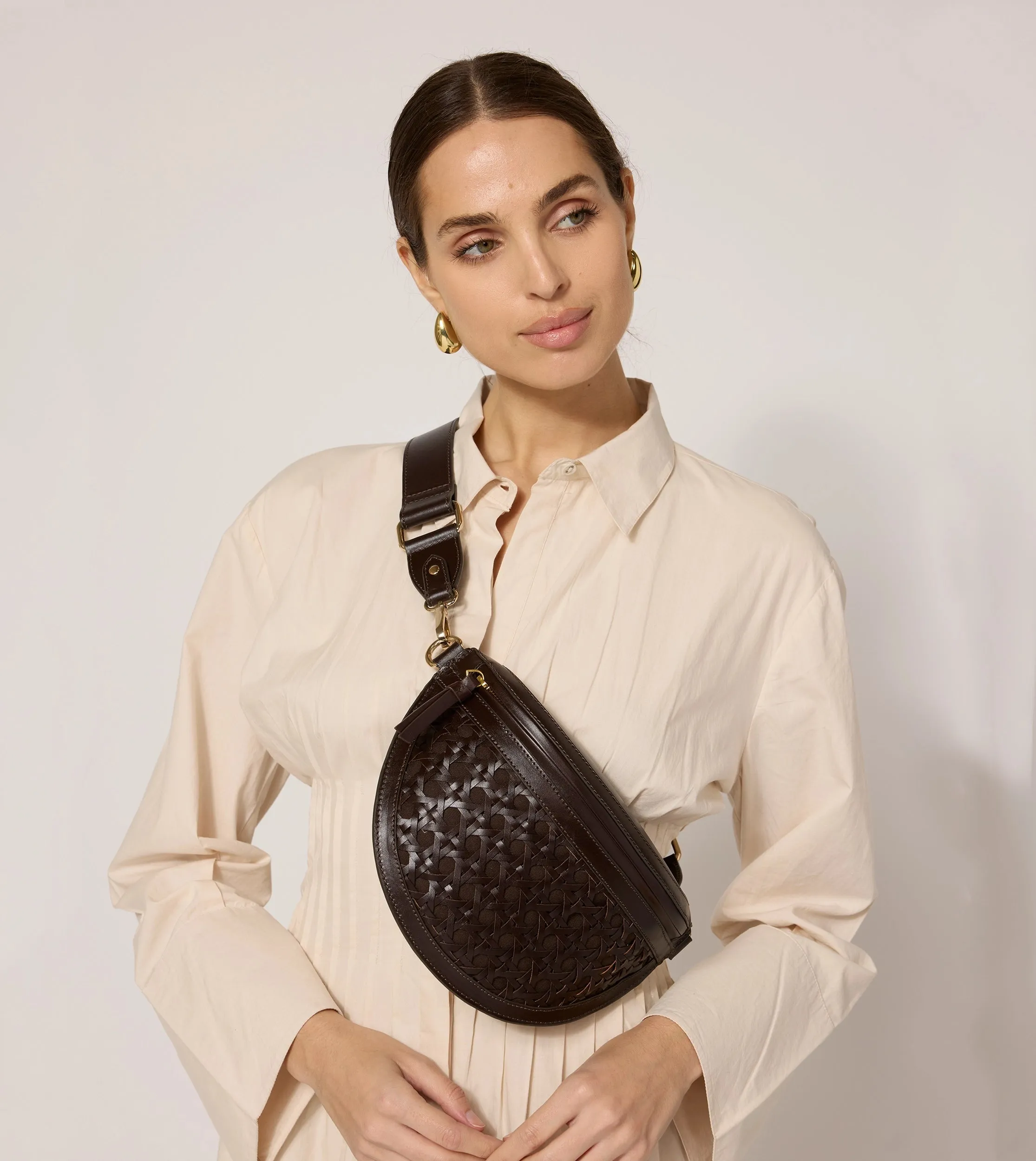 Dewitt Weave Crossbody | Brown sold by Cleobella product image thumbnail 4