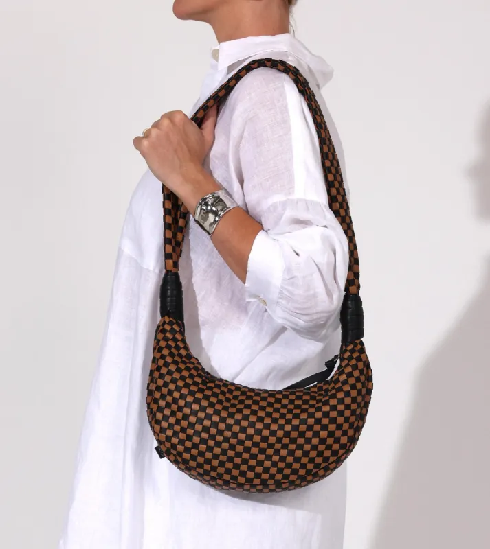 Dylan Woven Handbag | Brown Multi sold by Cleobella