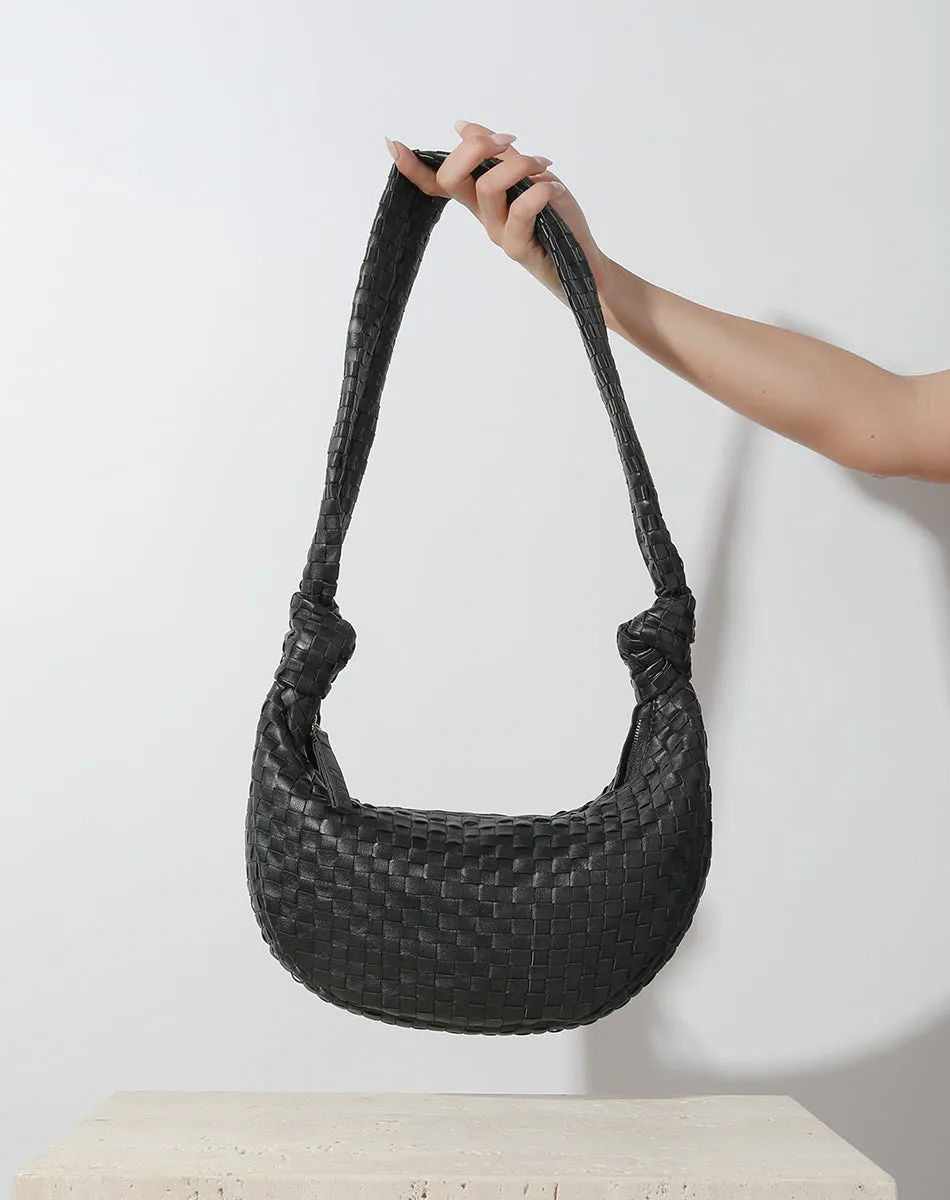 Dalary Woven Hobo Bag | Black sold by Cleobella product image thumbnail 3