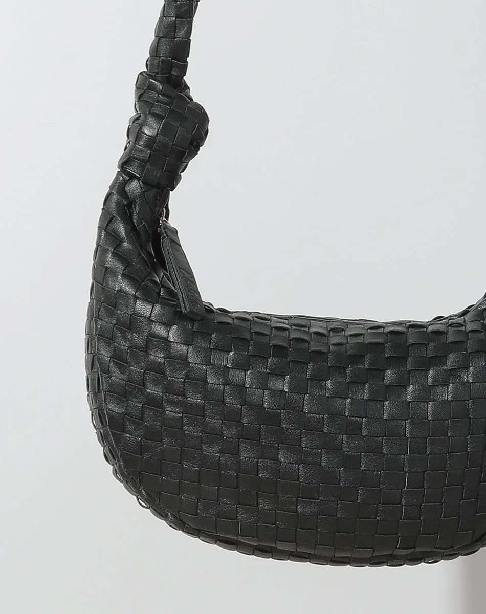 Dalary Woven Hobo Bag | Black sold by Cleobella product image thumbnail 4