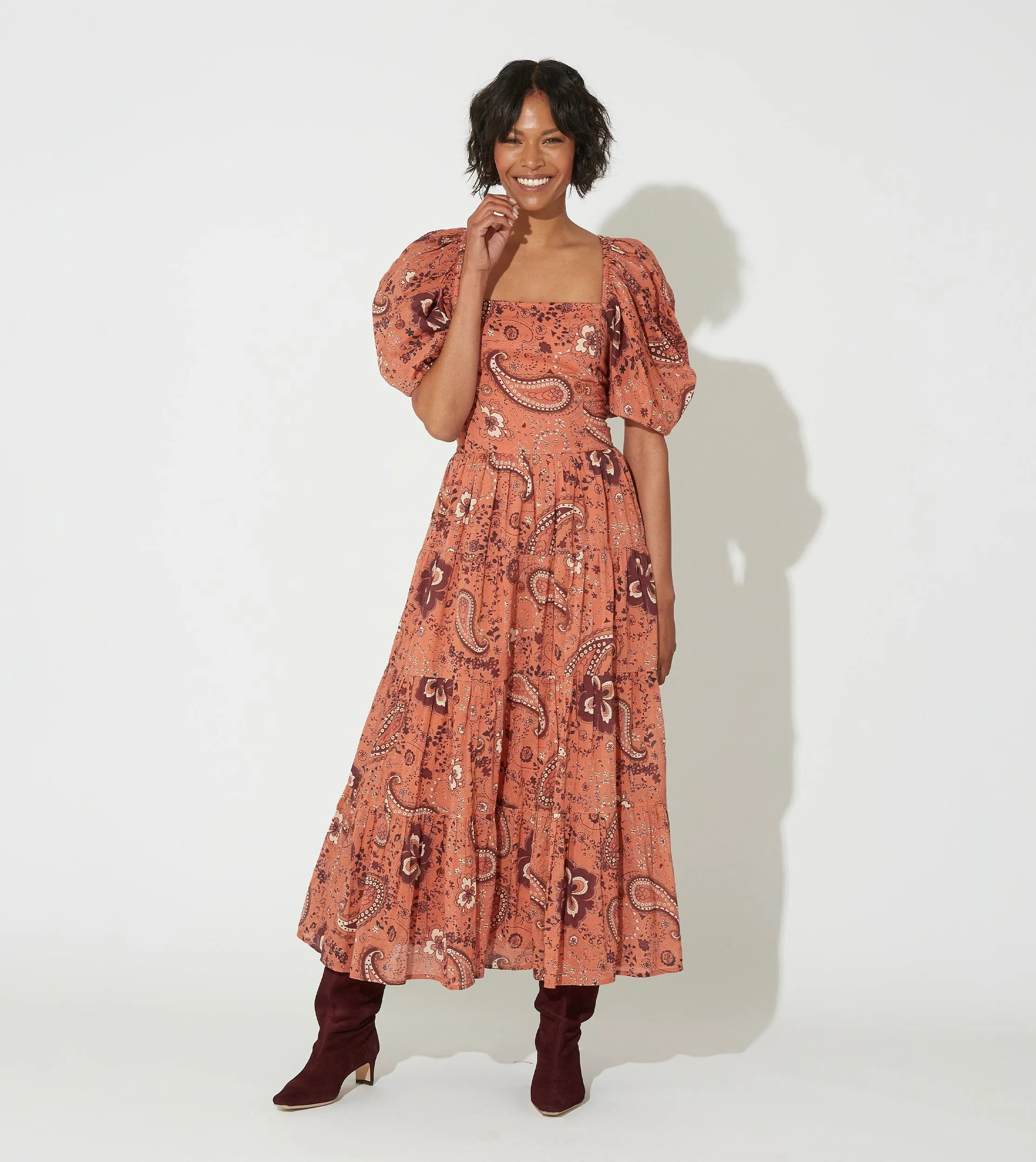 Brielle Midi Dress | Rhode Paisley sold by Cleobella product image thumbnail 2