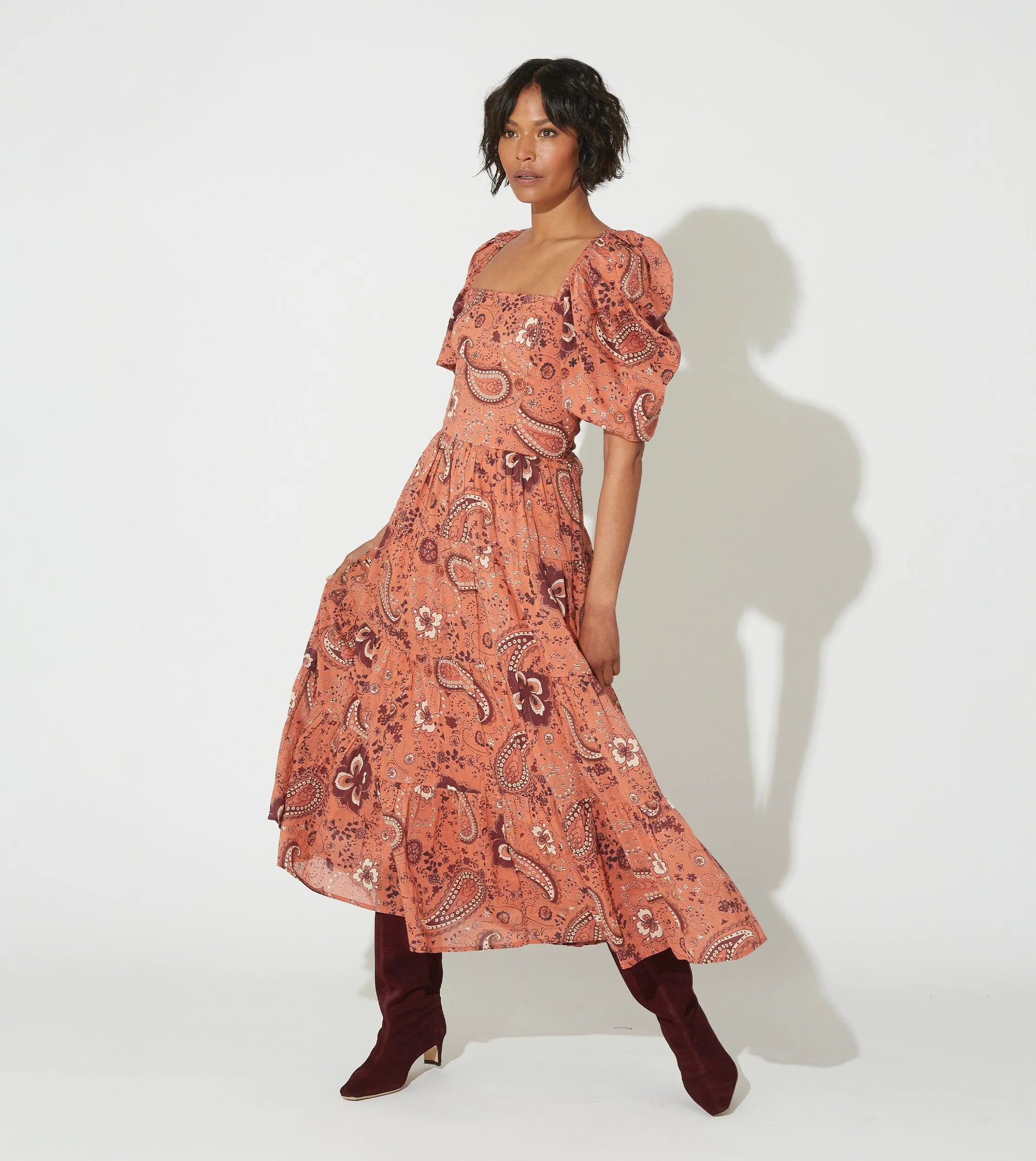 Brielle Midi Dress | Rhode Paisley sold by Cleobella