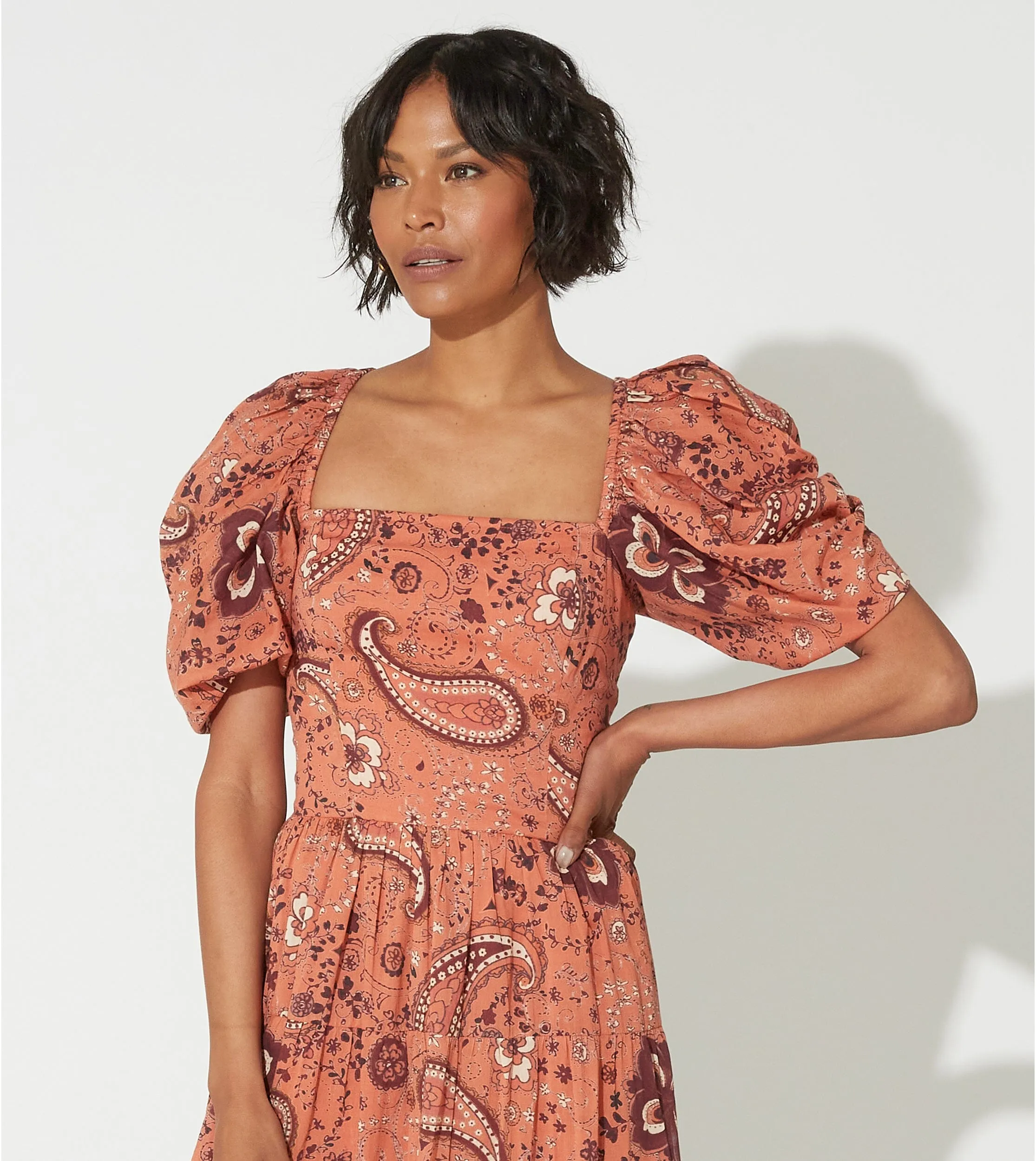 Brielle Midi Dress | Rhode Paisley sold by Cleobella product image thumbnail 4