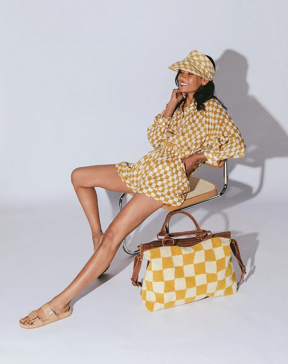 Weekender | Checkered Honey sold by Cleobella product image thumbnail 3