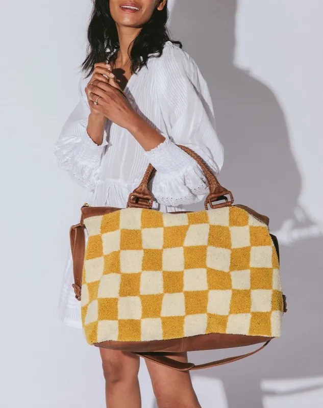 Weekender | Checkered Honey sold by Cleobella