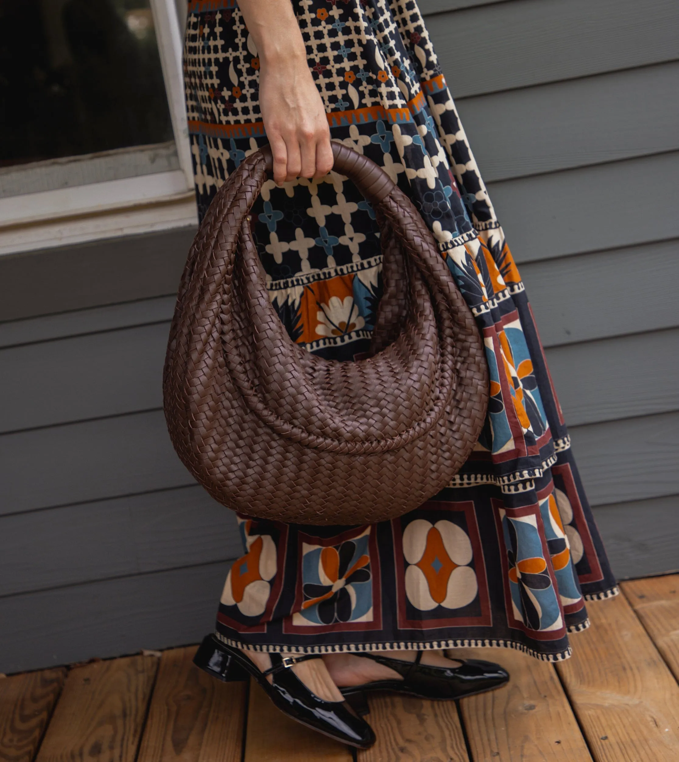 Palena Large Hobo | Chocolate sold by Cleobella product image thumbnail 2