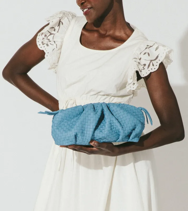 Lake Leather Shoulder Bag | Periwinkle made by Cleobella