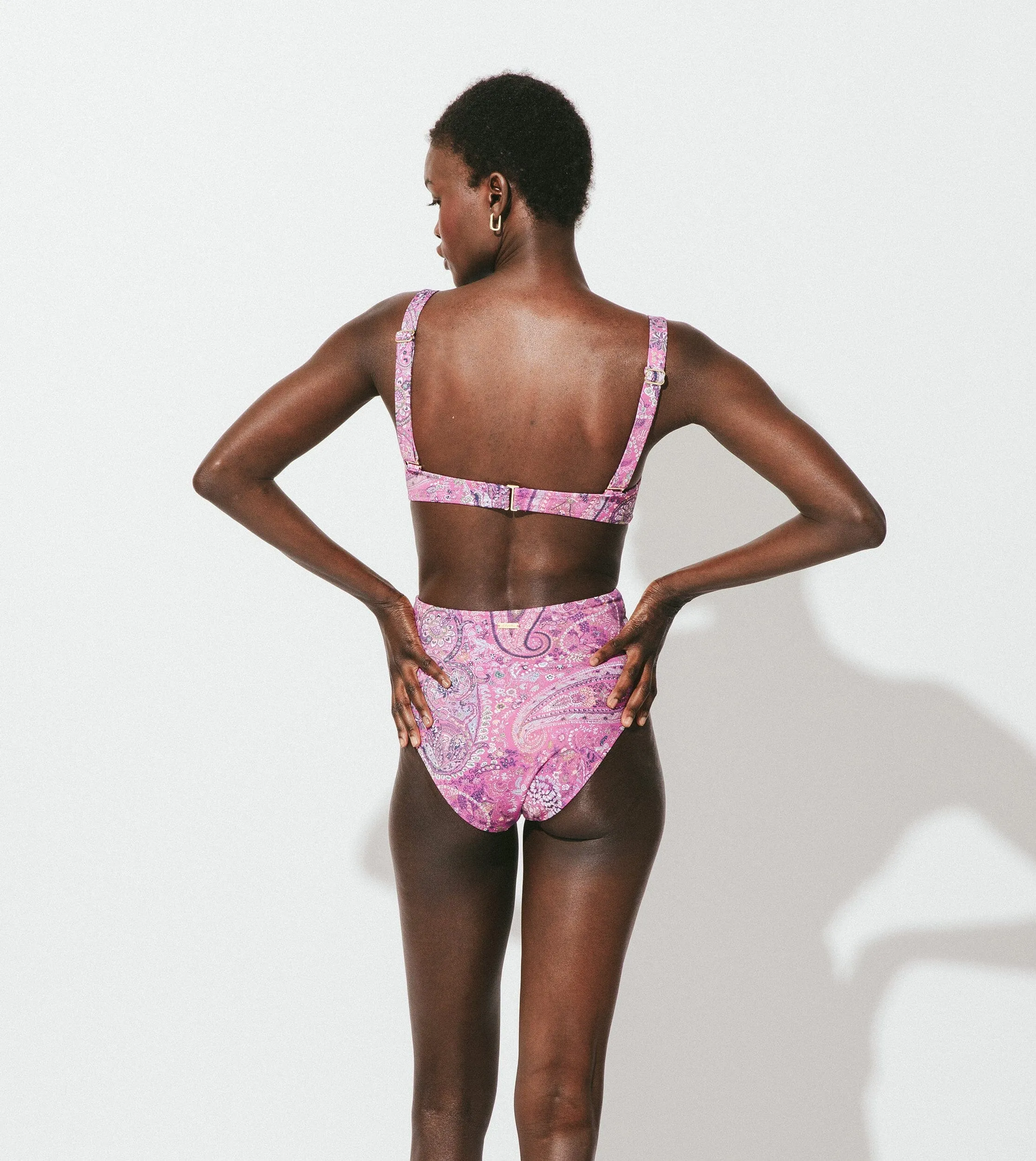 Juliana Bottom | Caymen Paisley Pink sold by Cleobella product image thumbnail 3