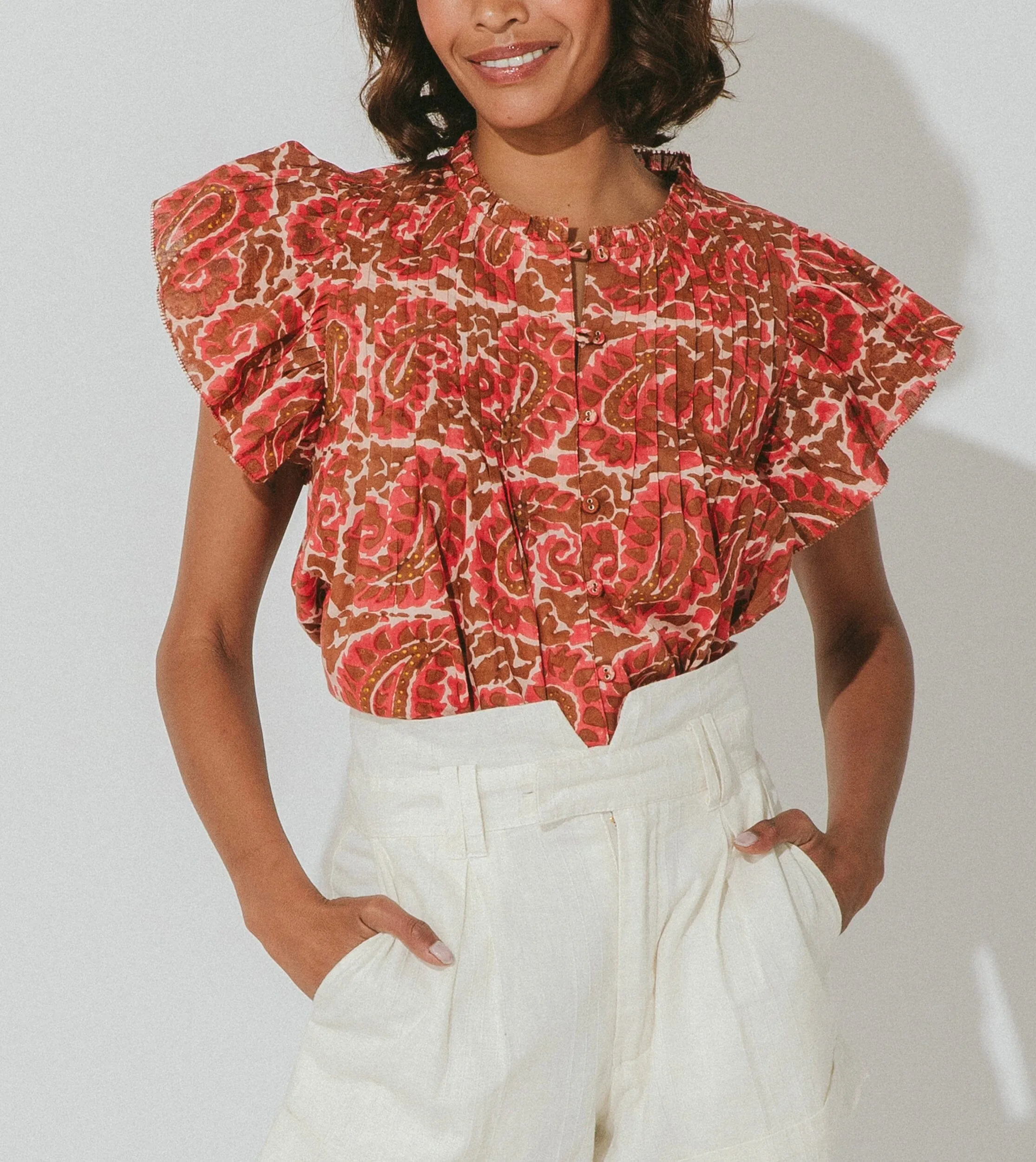 Calla Blouse | Aurora sold by Cleobella product image thumbnail 2